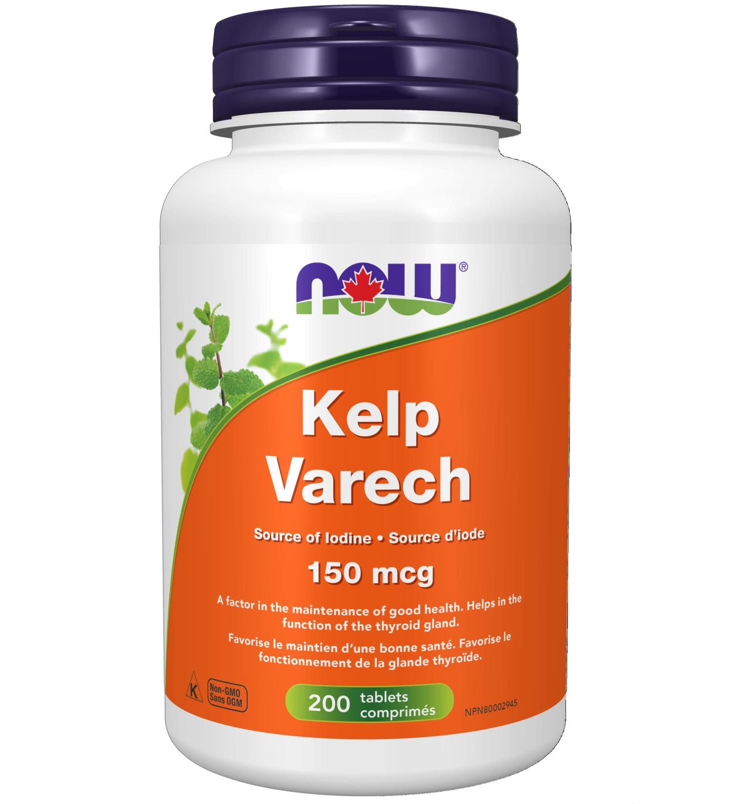 Now Kelp 150mcg Iodine Tablets 200 Count - Buy Online on GoSupps.com