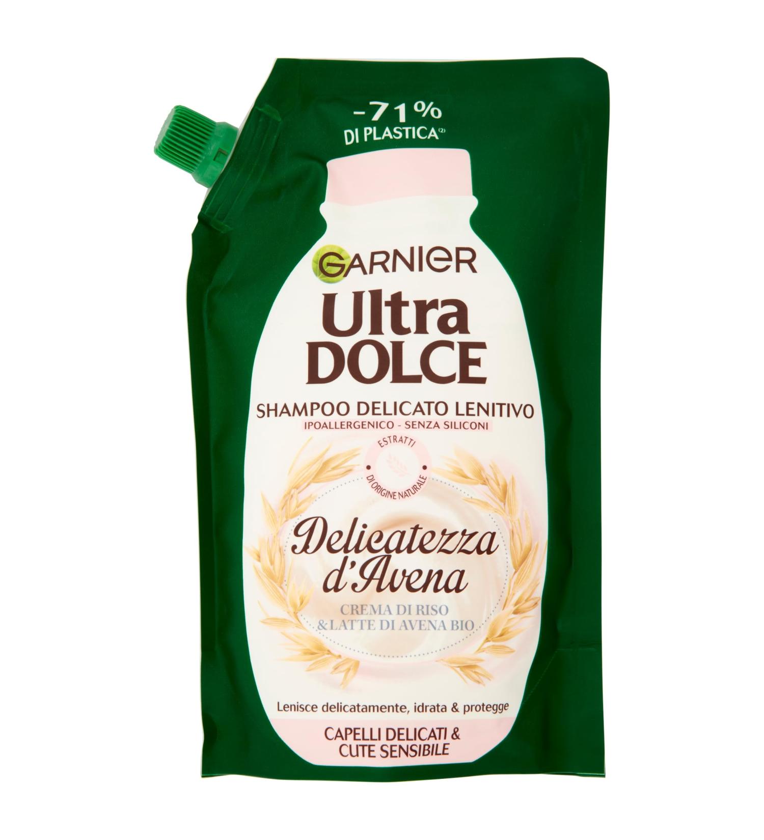 Garnier Garnier Ultra Soft Soothing Shampoo with Oatmeal Delicacy with Rice Cream & Oat Milk Rice 500 ml