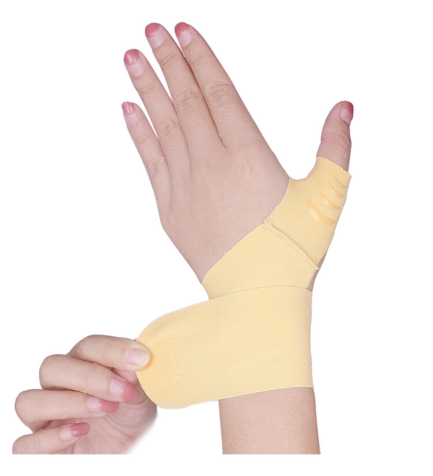 YUNYILAN Ultra Thin Thumb Arthritis Wrist Brace - Compression Support for Carpal Tunnel Joint Pain Tendonitis - Unisex Left Hand Skin Tone - Buy Online on GoSupps.com