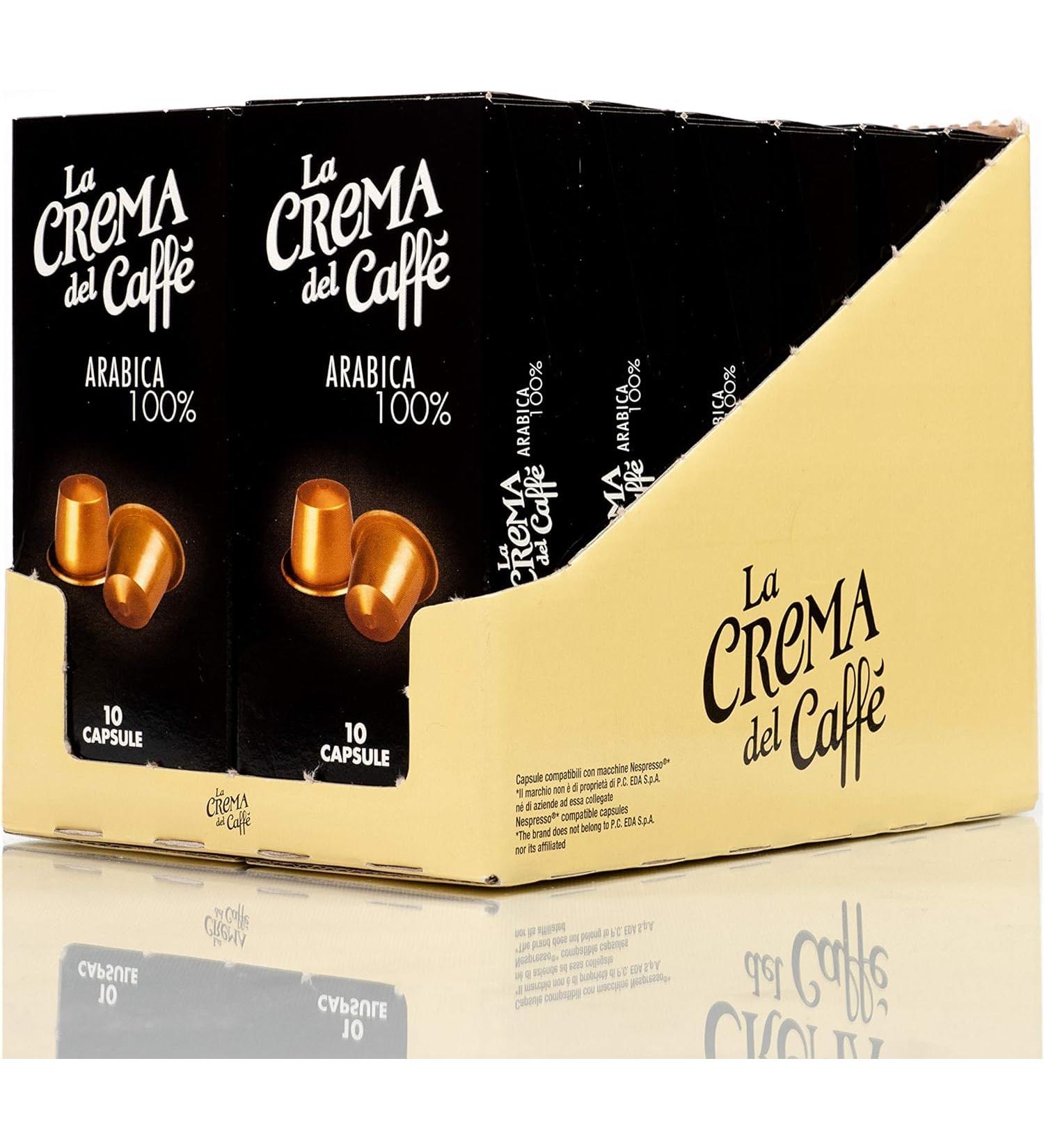 The 100% Arabica Coffee Cream 120 Nespresso Compatible Capsules 100% Arabica Precious Blends with a Delicate and Balanced Taste with Floral and Fruity Notes - Buy Online on GoSupps.com