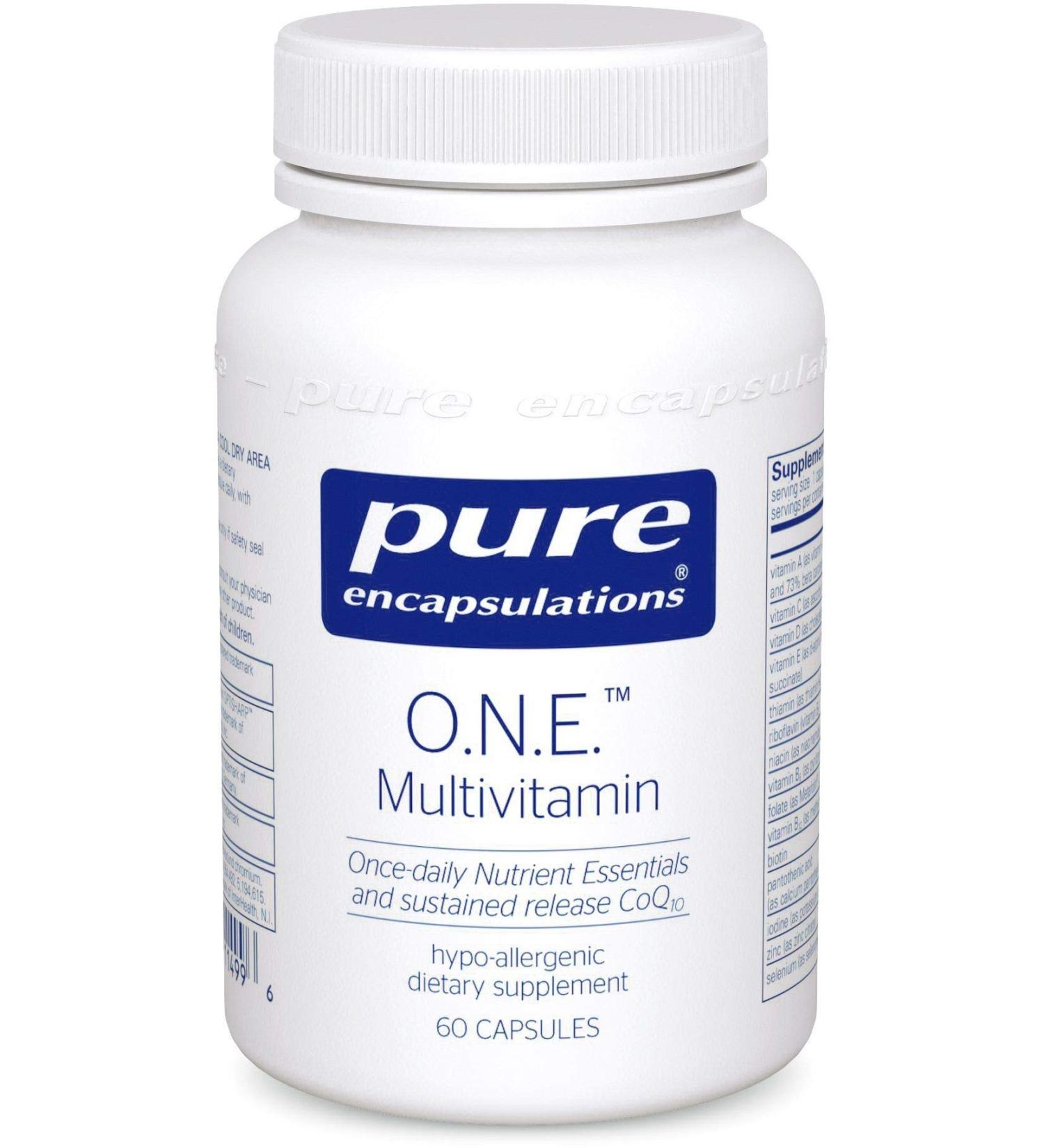 Pure Encapsulations O.N.E. Multivitamin 60 Count - Premium Daily Multivitamin Supplement - Buy Online on GoSupps.com