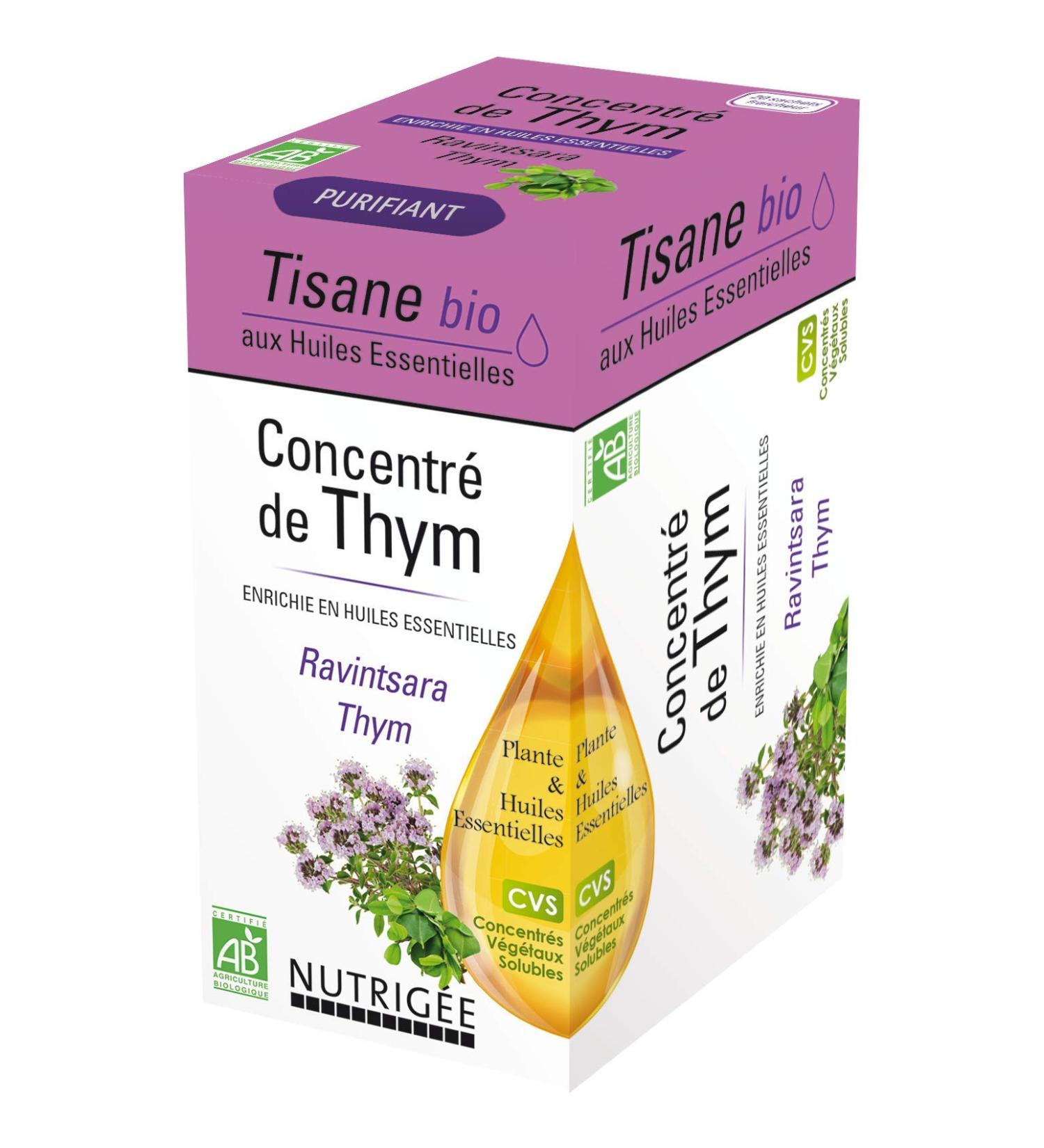 NUTRIG E - Organic Thyme Concentrate Herbal Tea - Fights Respiratory & Intestinal Conditions - Purifies - Veg Concentrates - Buy Online on GoSupps.com