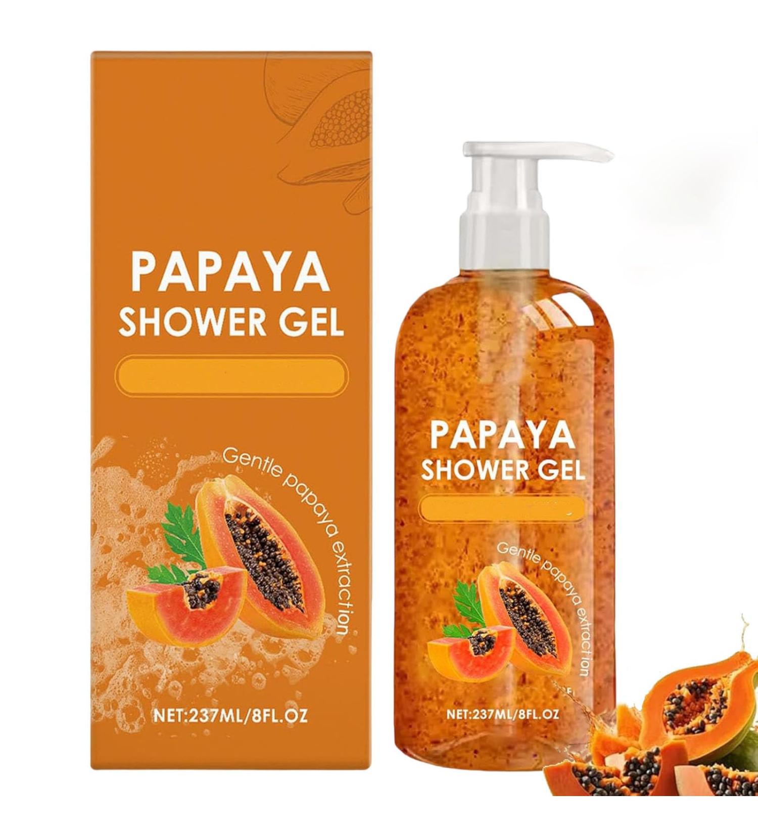 JIAOY Papaya Shower Gel Papaya Peeling Shower Gel Peeling Shower Gel with Organic PApaya Extract Longlasting Nourishing and Moisturizing DUsgel for dark skin for men and women 1 piece 1 piece - Buy Online on GoSupps.com
