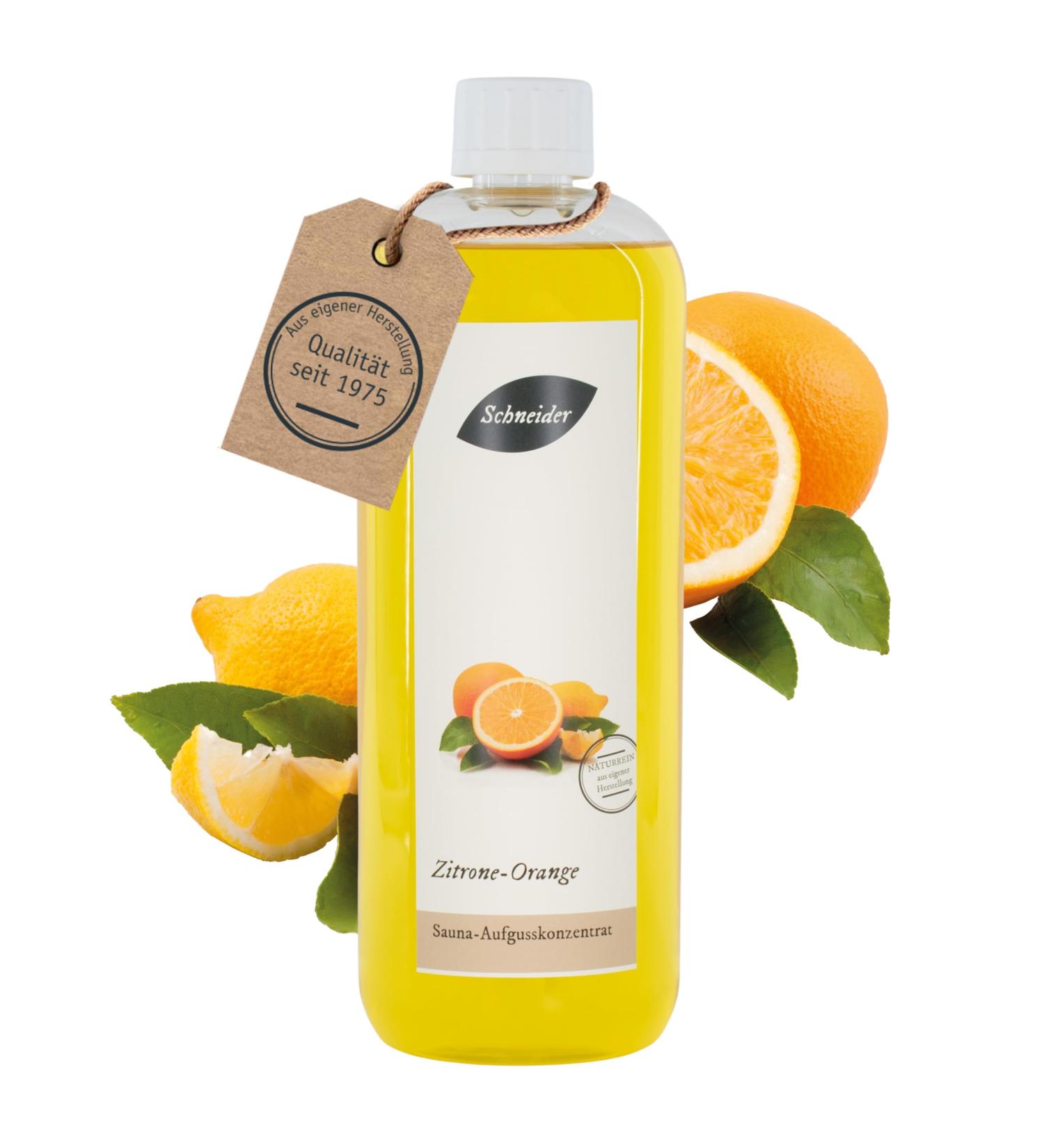 Saunabedarf Schneider - Lemon Orange Sauna Infusion Concentrate 1000ml | International Shipping Available - Buy Online on GoSupps.com