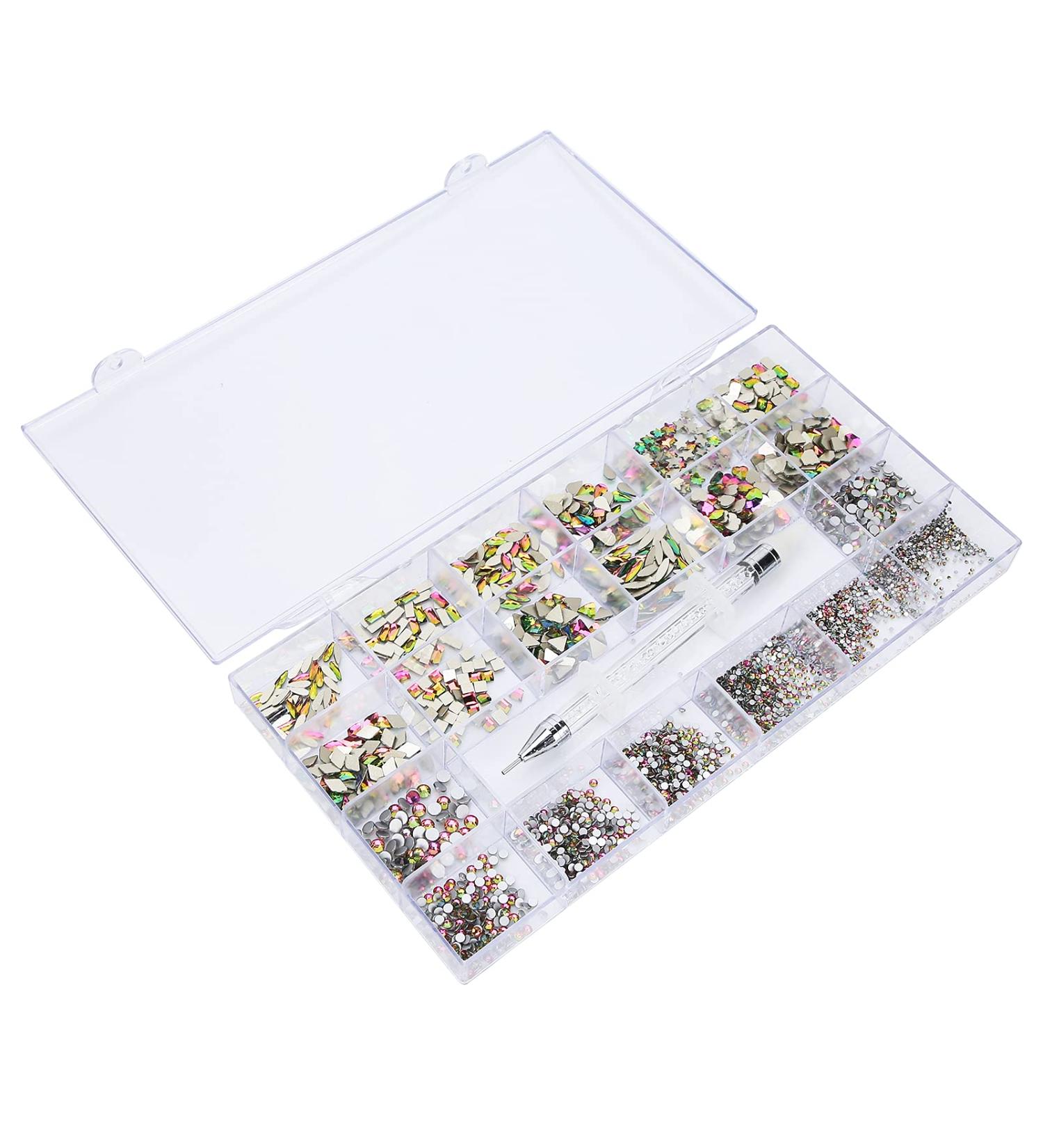 Nail DIY Rhinestones Nail Rhinestones Exquisite with Box for Nail Salon - Buy Online on GoSupps.com
