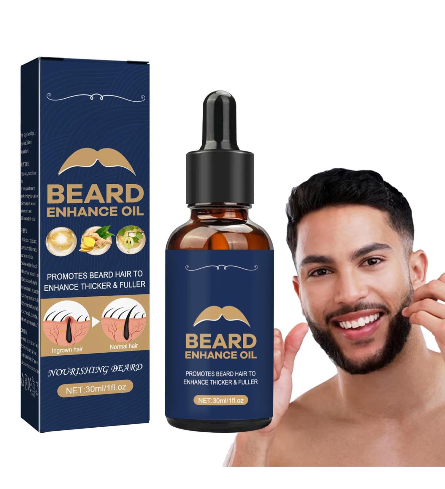 Beard Growth Oil for Men | 30ml Essential Beard Care - Moisturizes & Softens Thick Beards - Buy Online on GoSupps.com