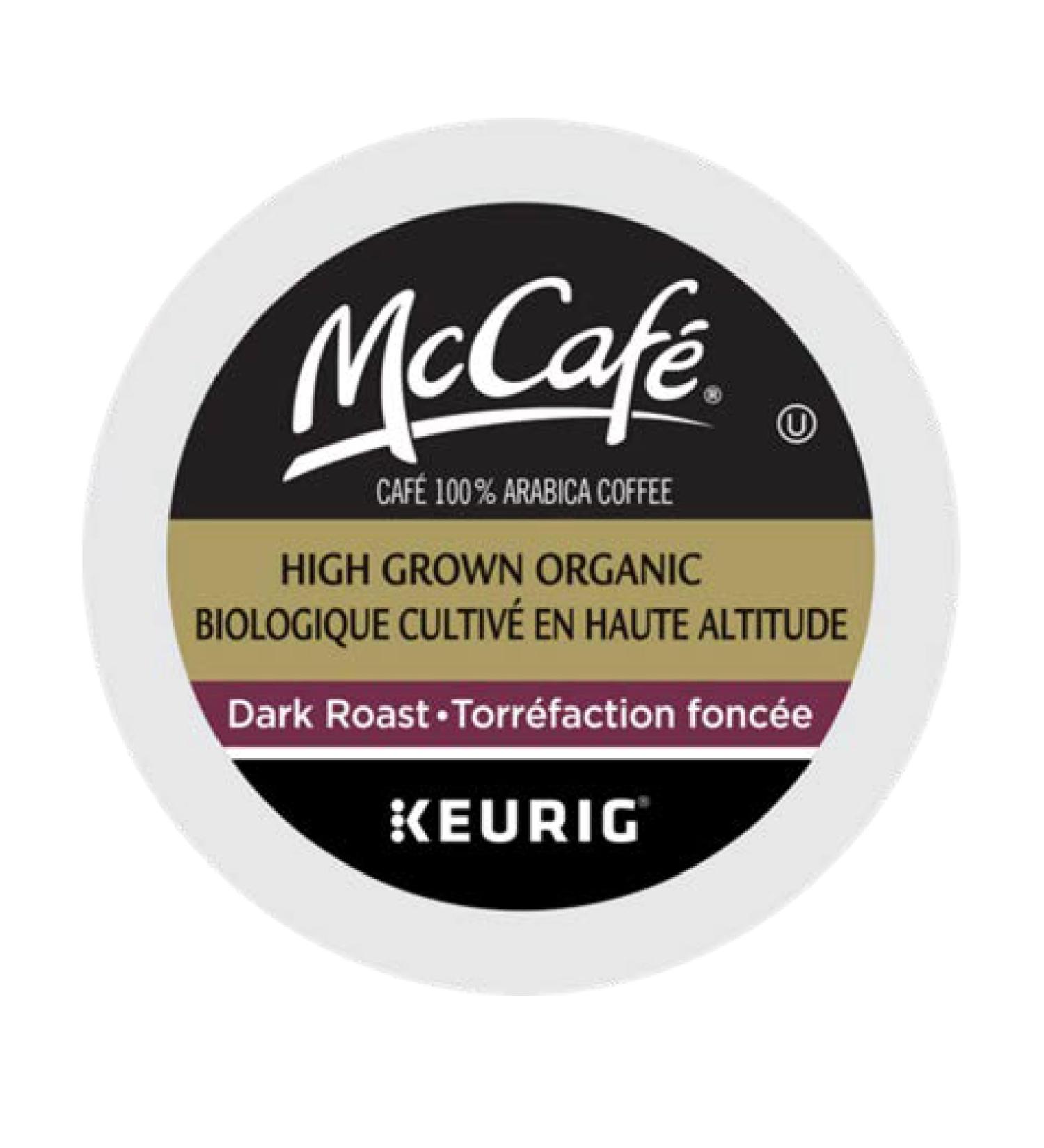 McCaf High Grown Organic K-Cup Coffee Pods Dark Roast 96 Count Ethically Sourced Certified Organic For Keurig Coffee Makers - Buy Online on GoSupps.com