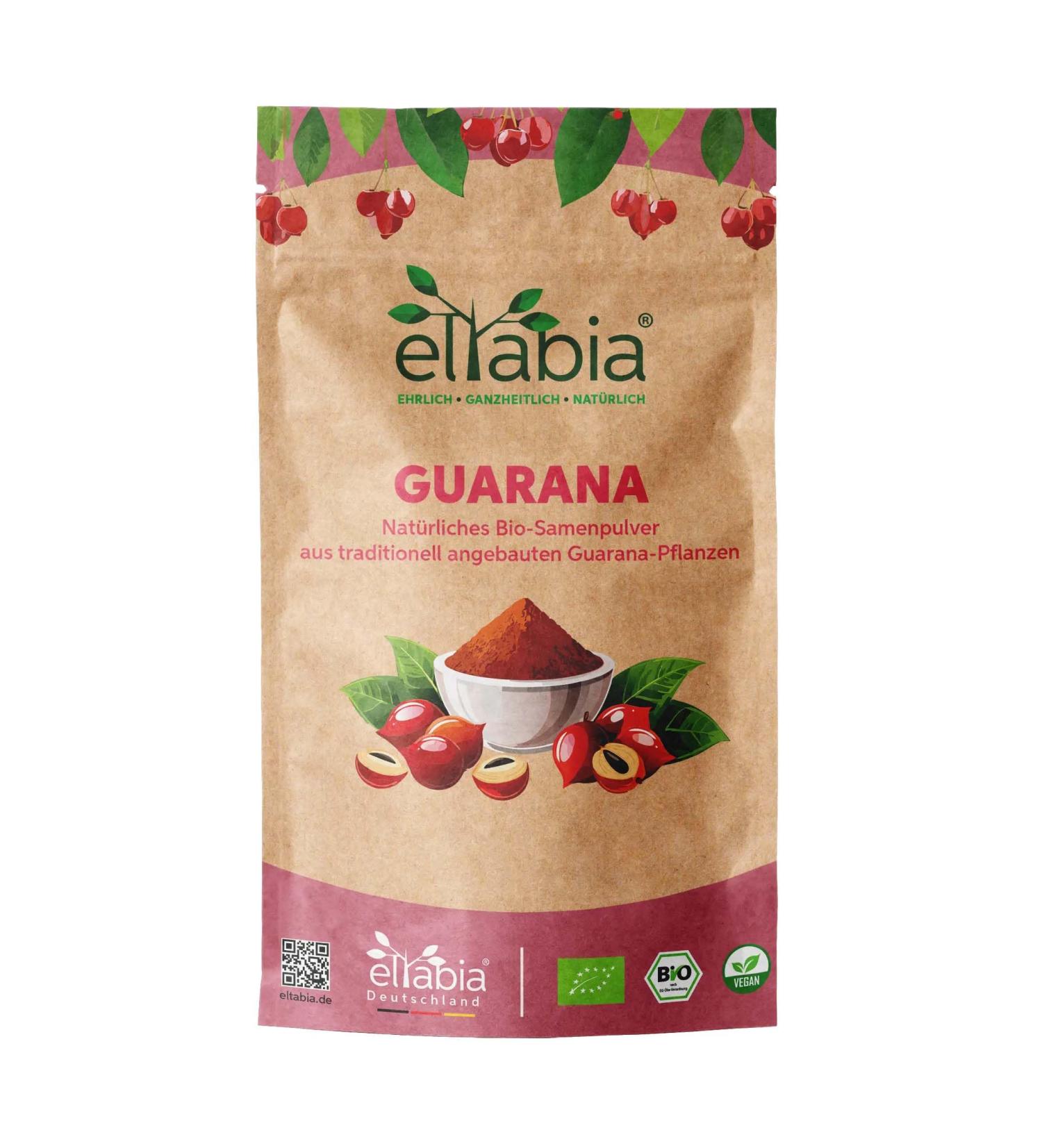  eltabia Organic Guarana Powder 200g from Brazil | Raw Food Grade Natural Caffeine as a Coffee Substitute | 100% Pure & No Additives - Buy Online on GoSupps.com