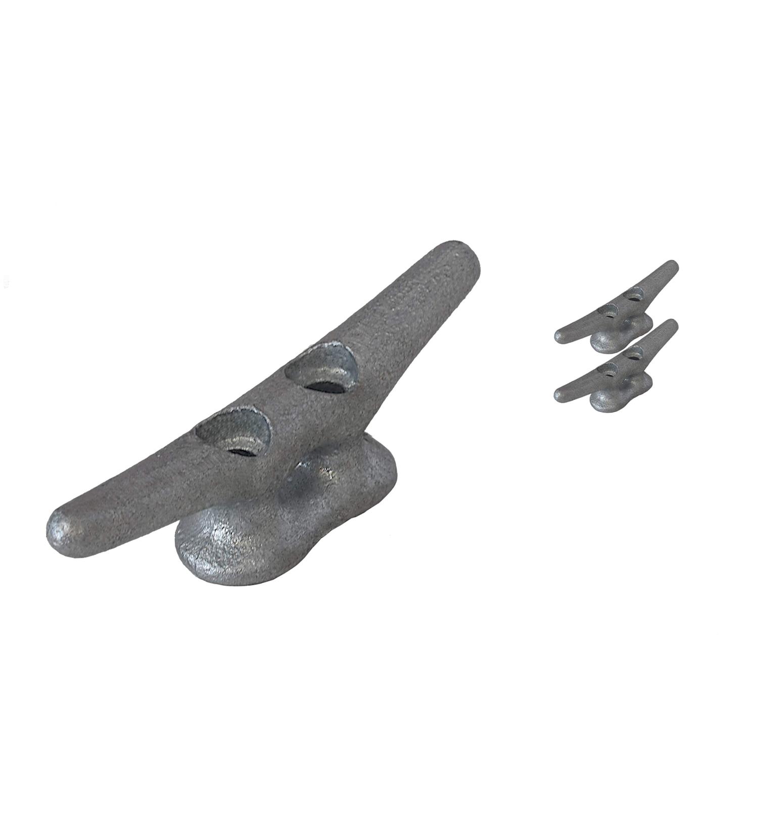 QPURO 4 Inch Dock Cleat - Hot Dipped Galvanized Cast Iron Boat Cleats (2-Pack) - Buy Online on GoSupps.com