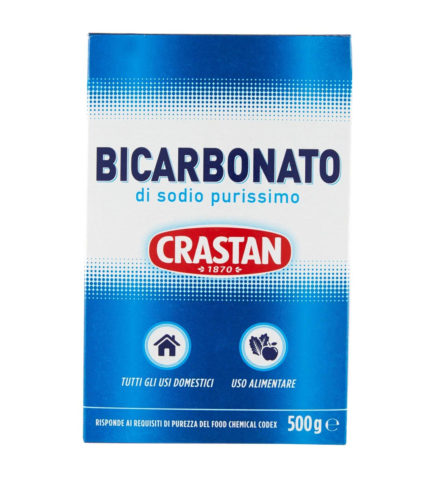 Crastan Pure Sodium Bicarbonate 500g - Premium Food-Grade Bicarbonato di Sodio for Home Use | International Shipping - Buy Online on GoSupps.com
