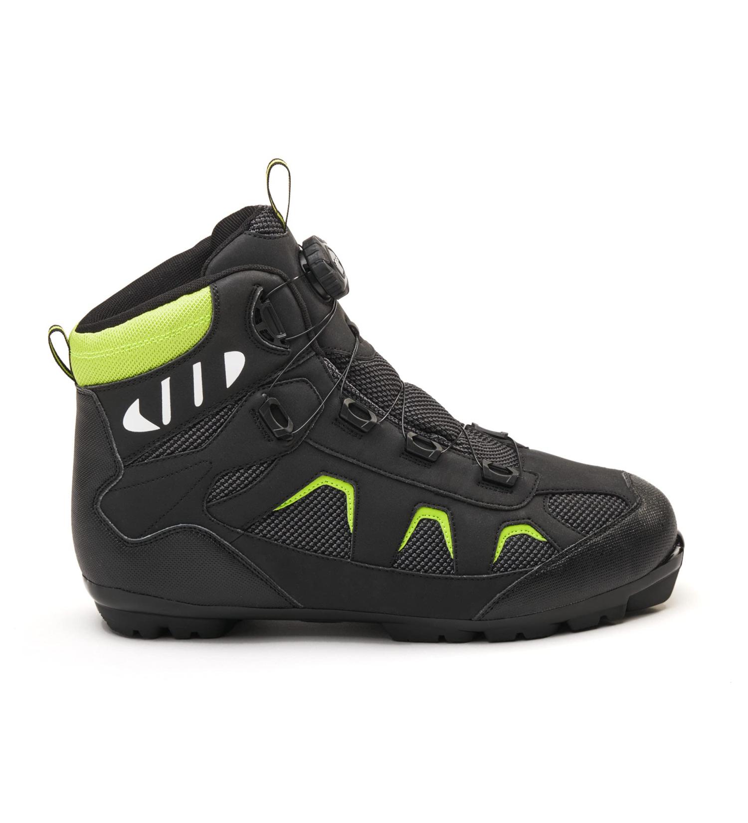 Whitewoods Unisex 802 XC Cross Country Ski Boots Black/Yellow 42 | Weatherproof & Breathable Adventure Touring Boots - Buy Online on GoSupps.com