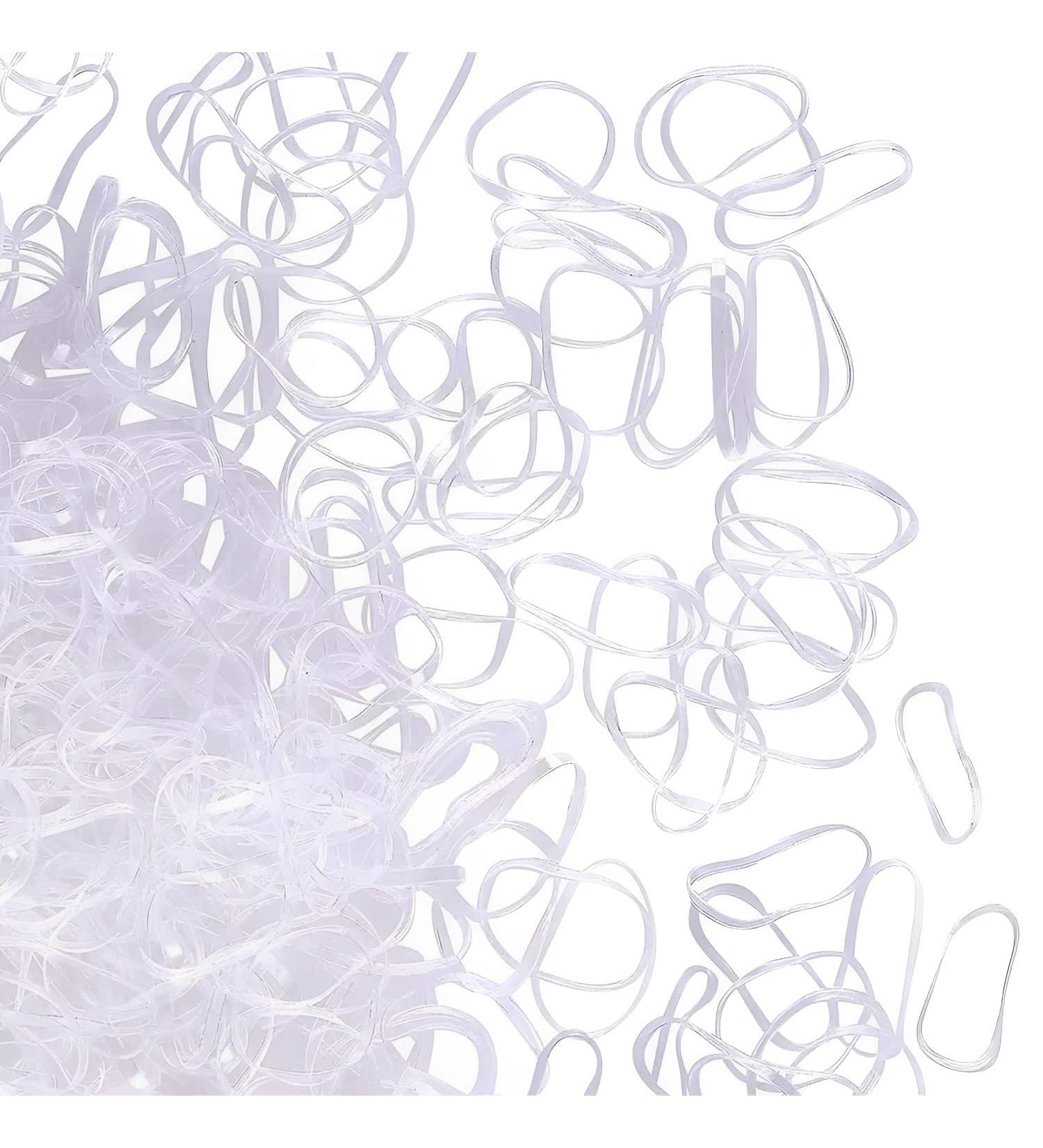 200 Pieces Mini Elastic Hair Ties for Girls - Clear & Durable Hair Bands for Children s Braids Wedding Hairstyles & Dreadlocks - Buy Online on GoSupps.com