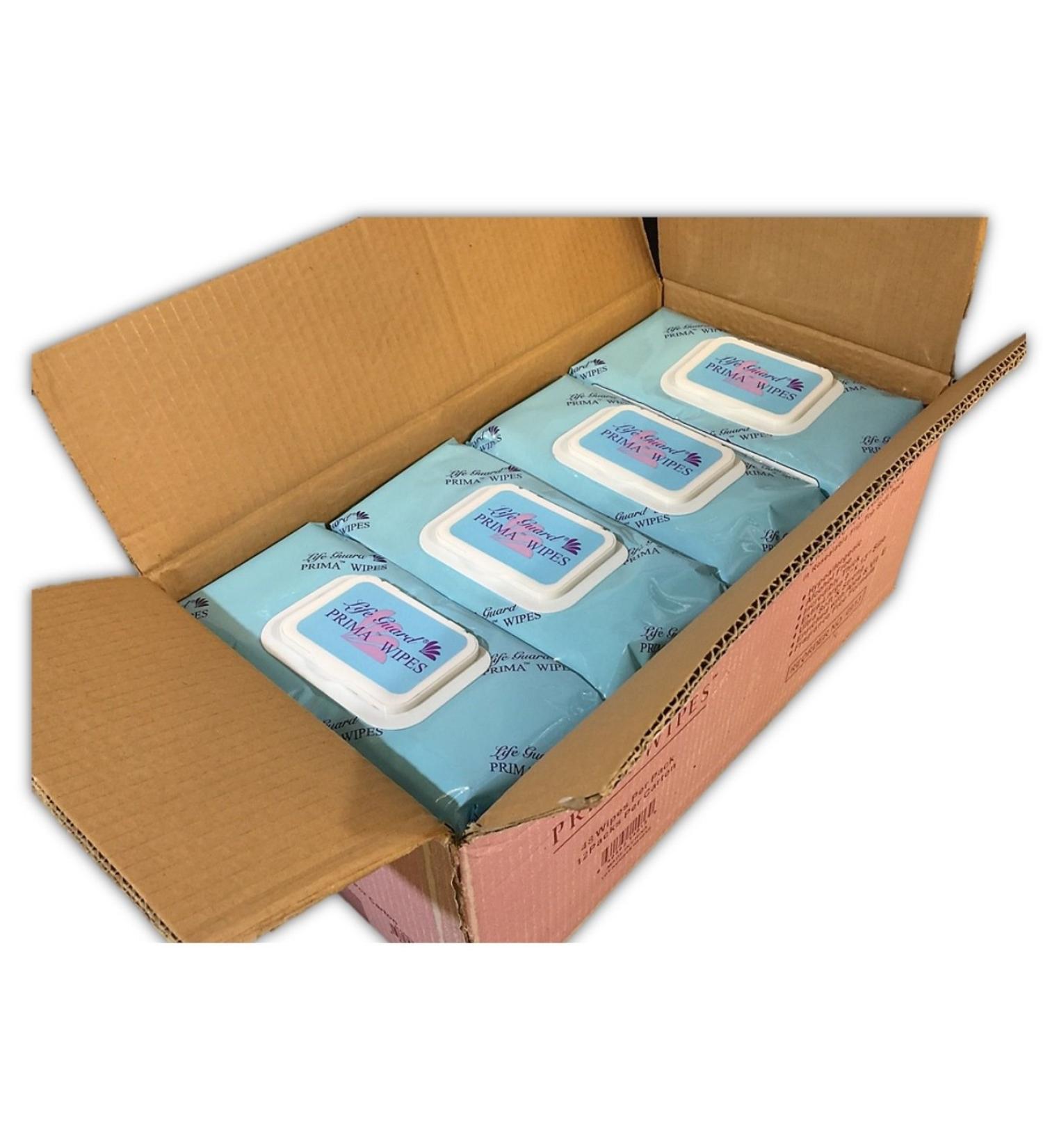 Prima Wipes Adult Washcloths 12 Pack Case - 48 Extra-Large 9x13 Wipes/Pack - Buy Online on GoSupps.com