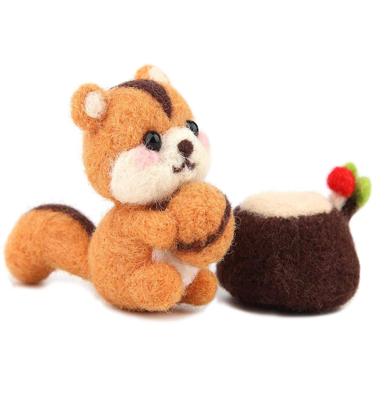Needle Felting Kit with 2 Animal Doll Instructions - Complete Tools and Supplies for Beginners - Buy Online on GoSupps.com