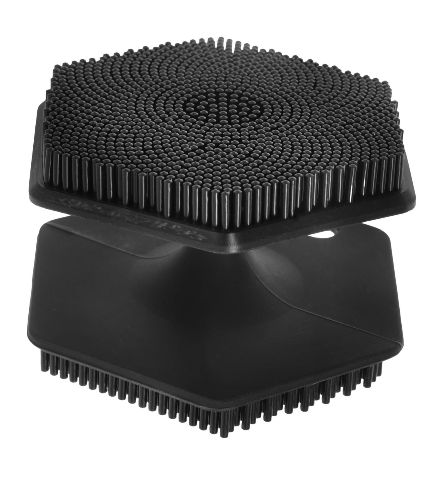 VINTORKY Face Brush Silicone Facial Cleansing Brush Facial Cleansing Brush Exfoliator Face Cleansing Brush Face Exfoliator Facial Wash Brush Face Scrub Double Sided Scrubber Silica Gel 6.50X6.50X4.00CM Black - Buy Online on GoSupps.com