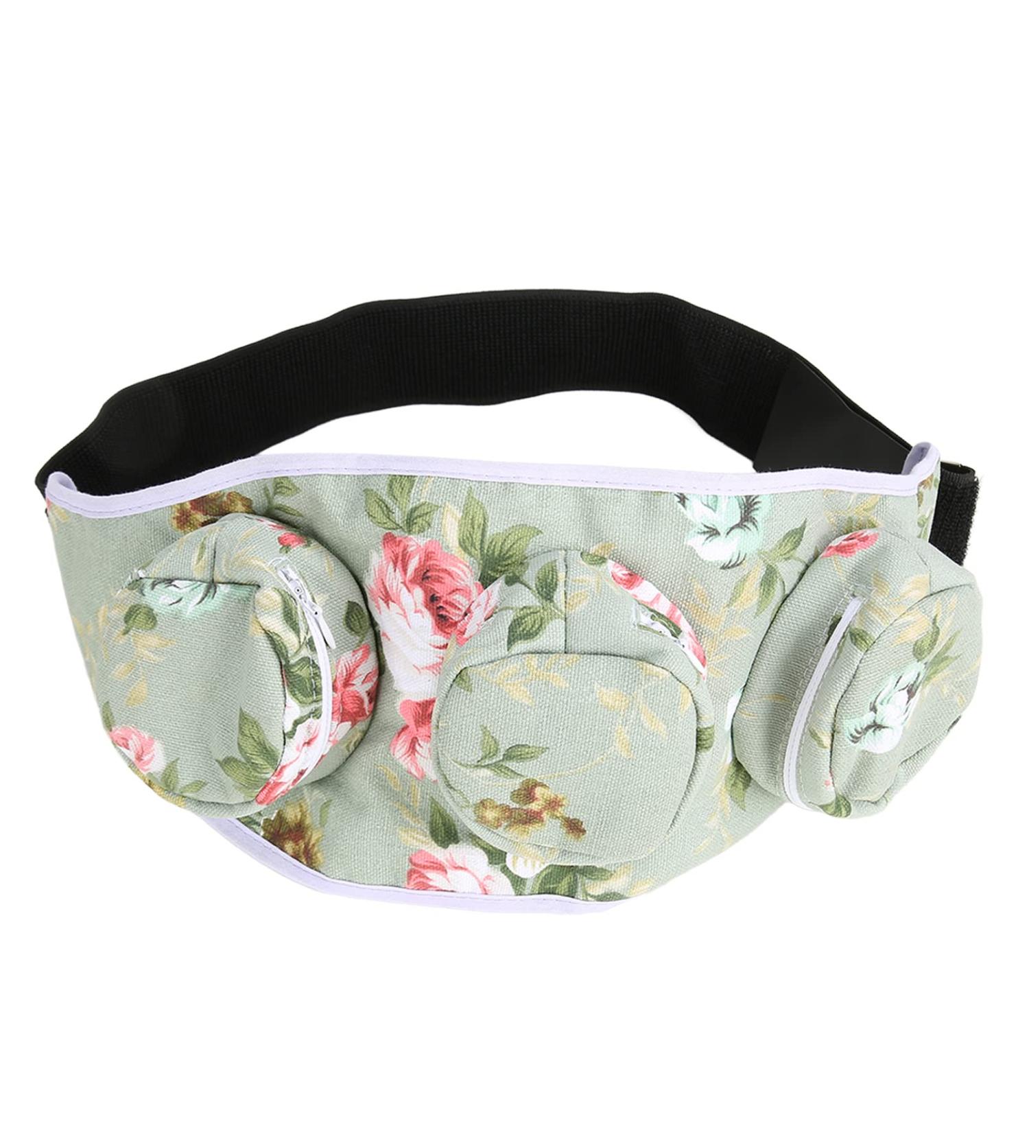 Smoke-Free Moxibustion Pocket - Portable Moxa Cone Cover for Waist Belly & Shoulder Treatment | Eco-Friendly Green Fabric - Buy Online on GoSupps.com