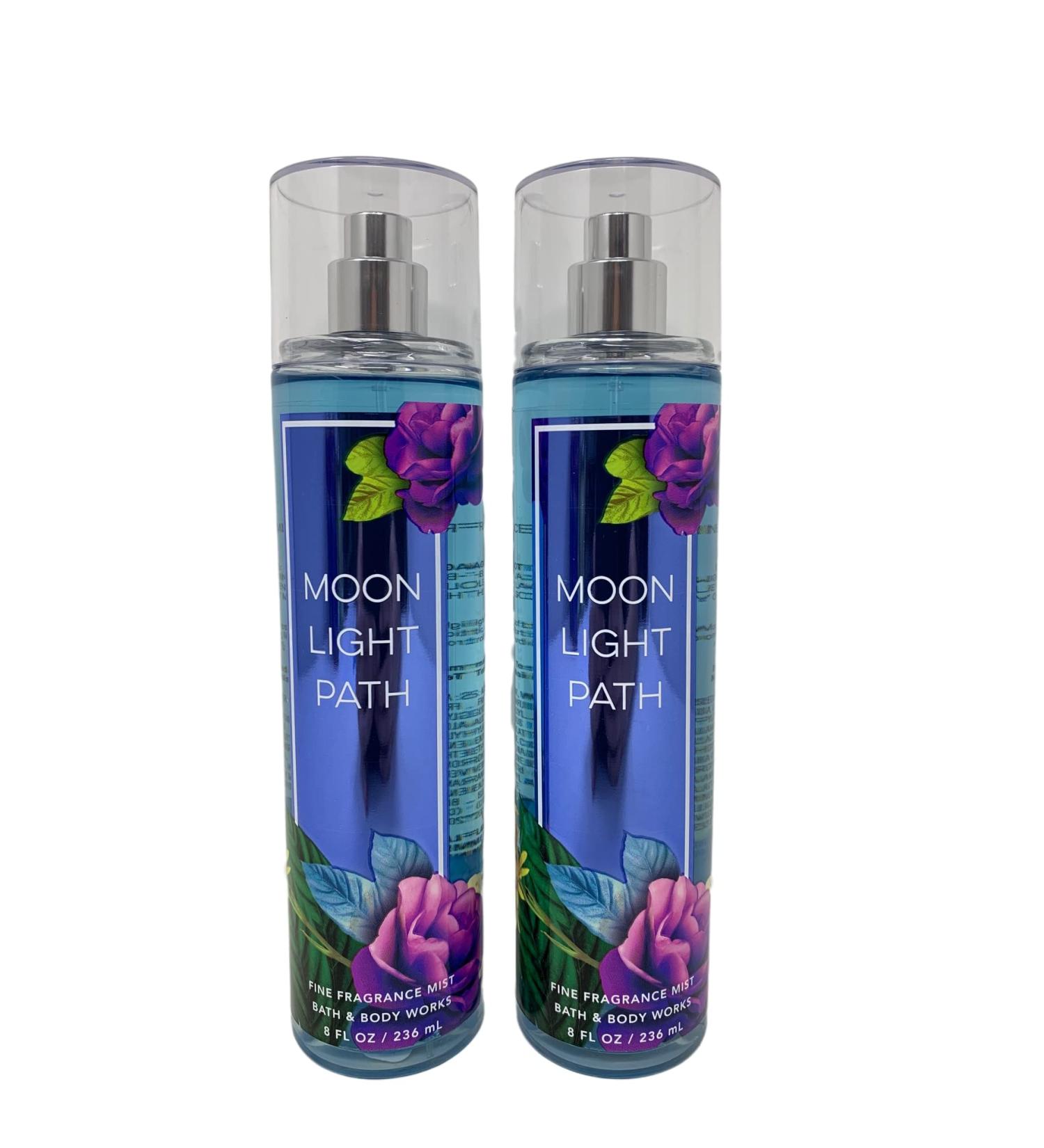 Bath & Body Works Moonlight Path Fine Fragrance Mist - Value Pack Lot of 2 (Moonlight Path) Moonlight Path 8 Fl Oz (Pack of 2)