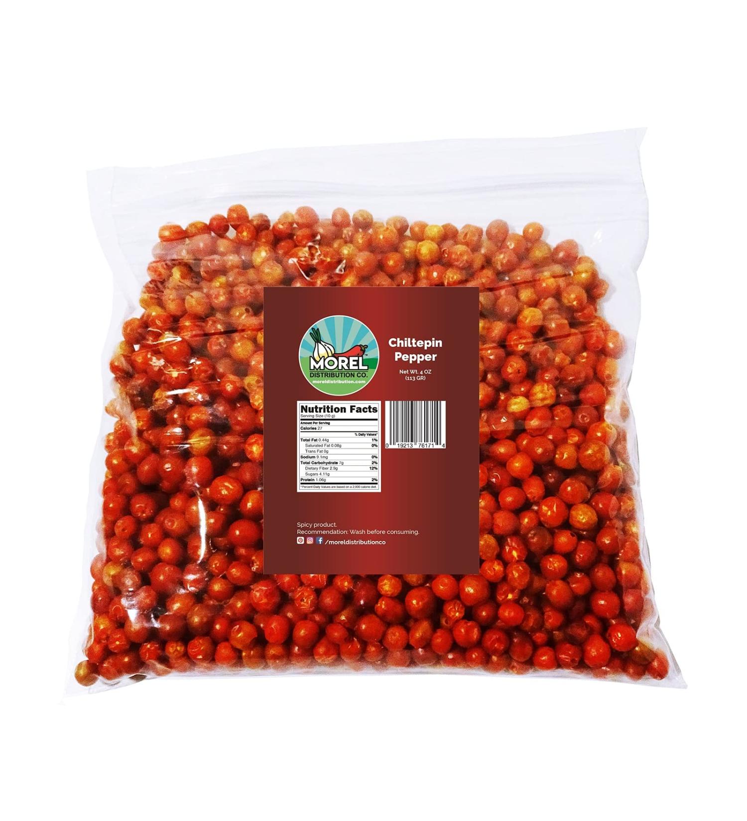 Dried Chiltepin Peppers (Chili Tepin) // Weights: 0.5 Oz, 1 Oz, 2 Oz, 4 Oz, and 6 Oz!! (4 Oz) 4 Ounce (Pack of 1)