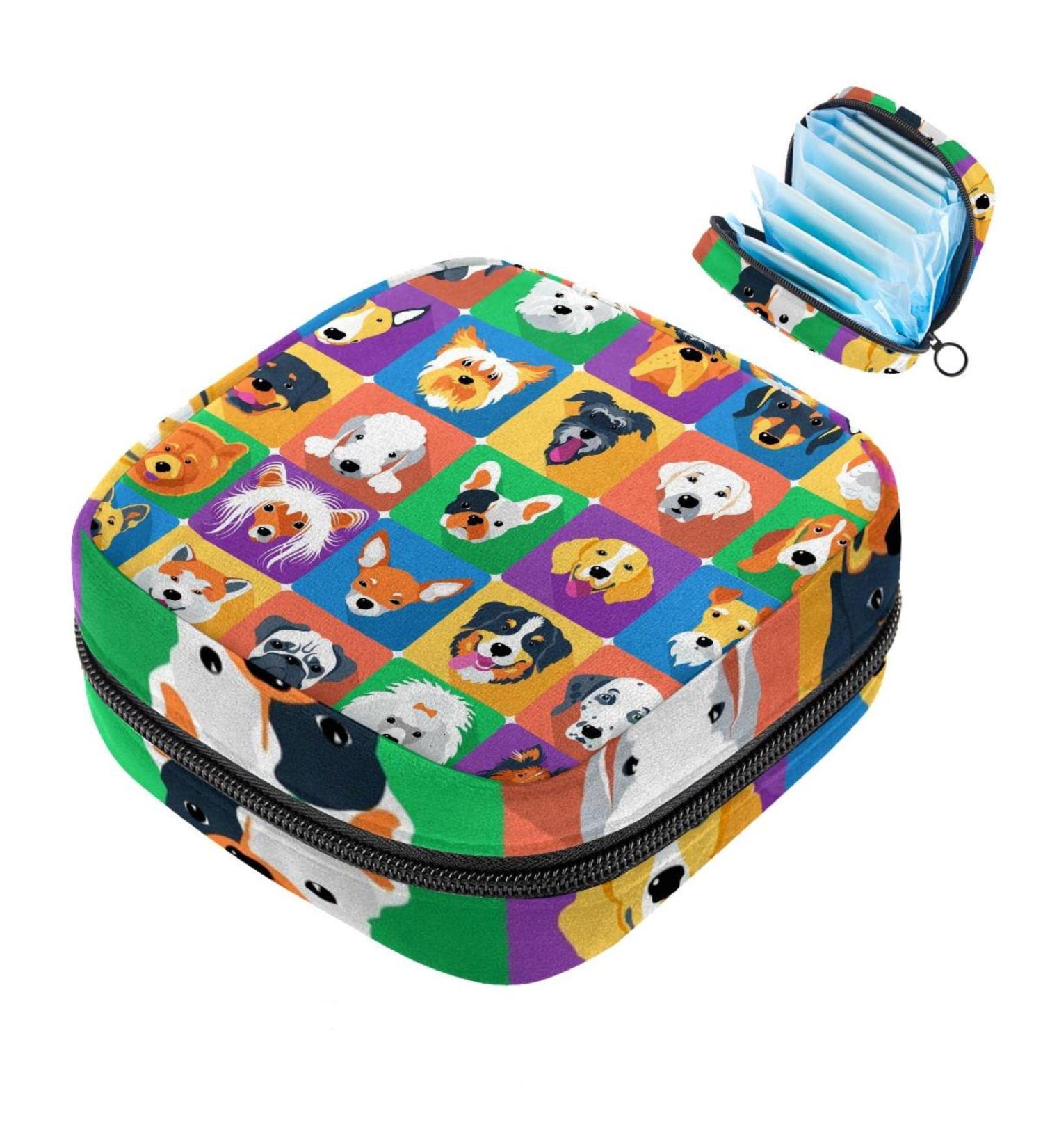 Shop Cute Animal Women's Napkin Storage Pockets - Portable Menstrual Cup & Bandage Bags - Buy Online on GoSupps.com