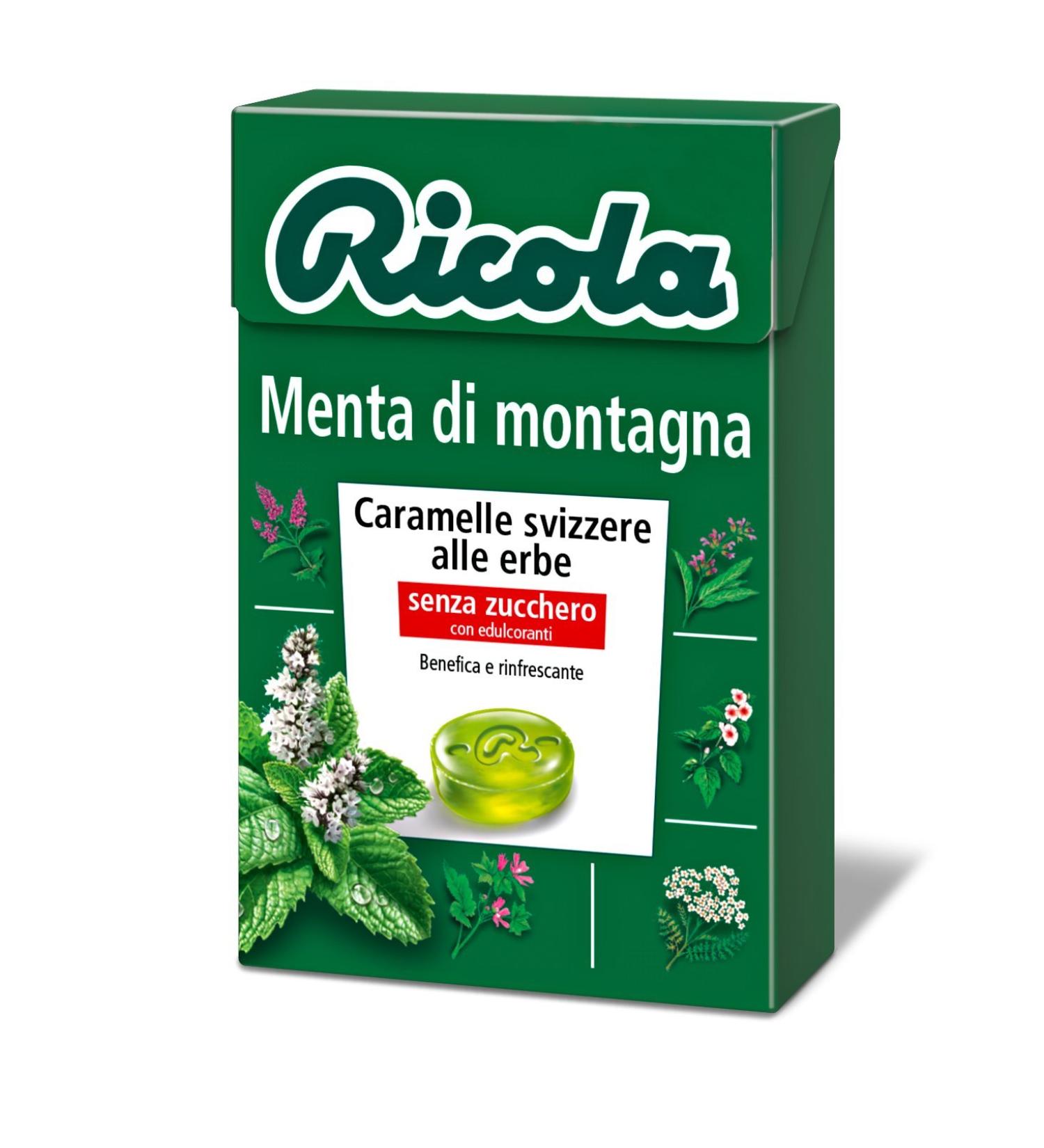Buy Ricola Mint Mountain Swiss Herbs Rock Candy 50g - International Shipping Available | Natural Candies - Buy Online on GoSupps.com