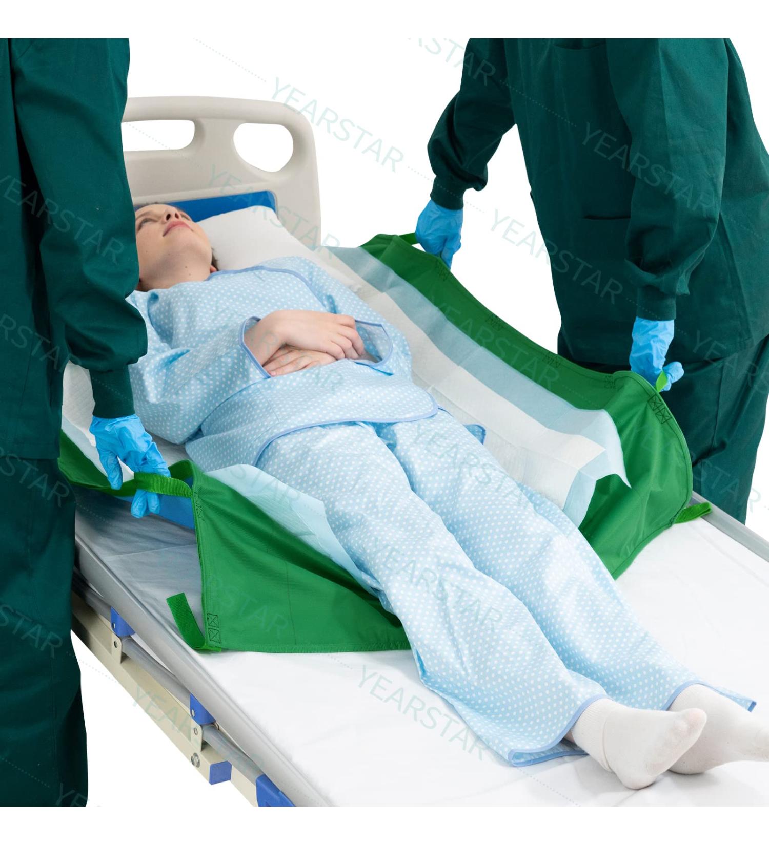 YEARSTAR All-Purpose Transfer Blanket with Handles - Washable & Reusable Transfer Sheet for Elderly & Disabled - Green - Buy Online on GoSupps.com