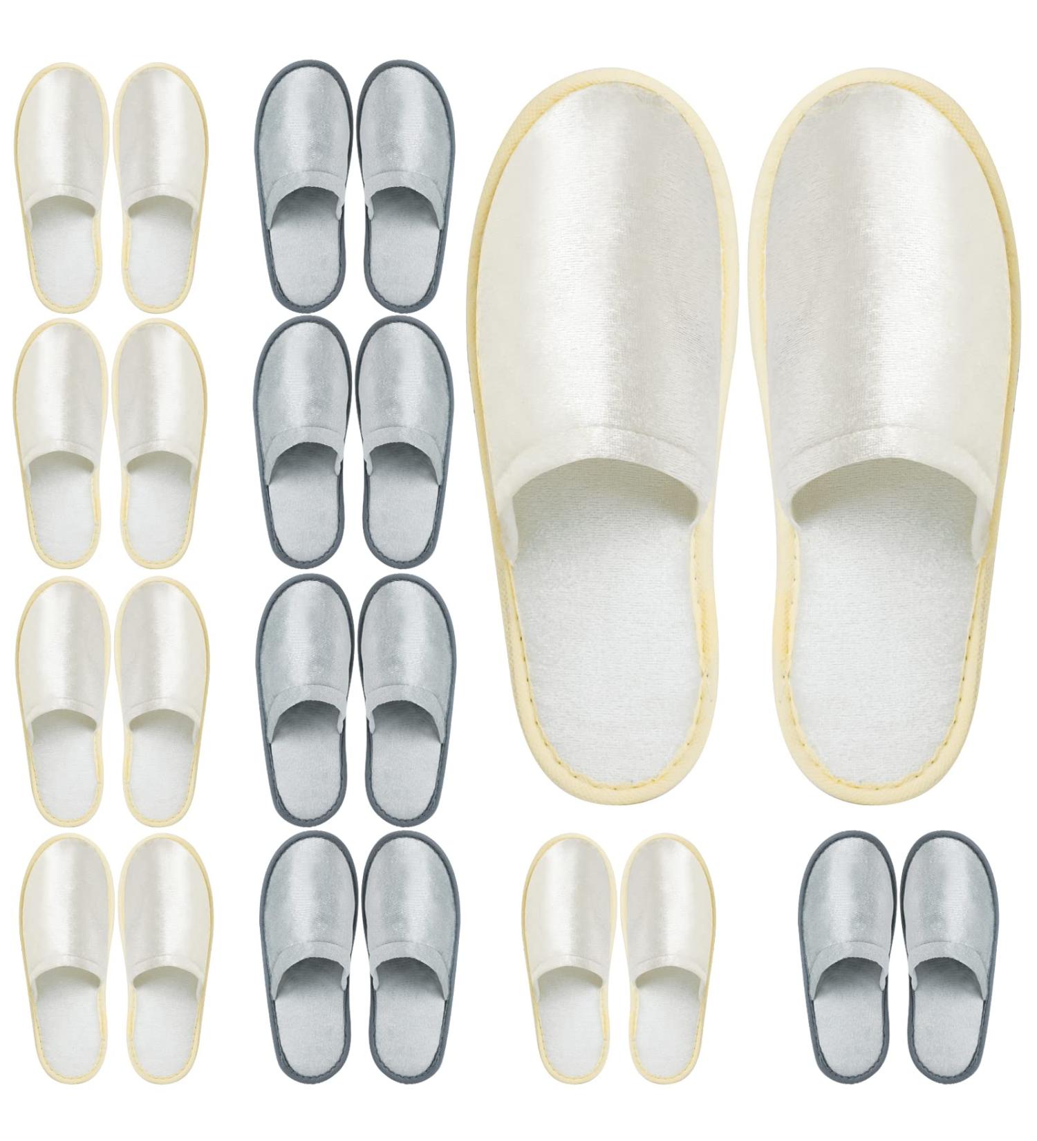 Hicdaw 10 Pairs Disposable Non-Slip Spa Slippers for Men & Women - Perfect for Hotel, Travel & Guests - Buy Online on GoSupps.com