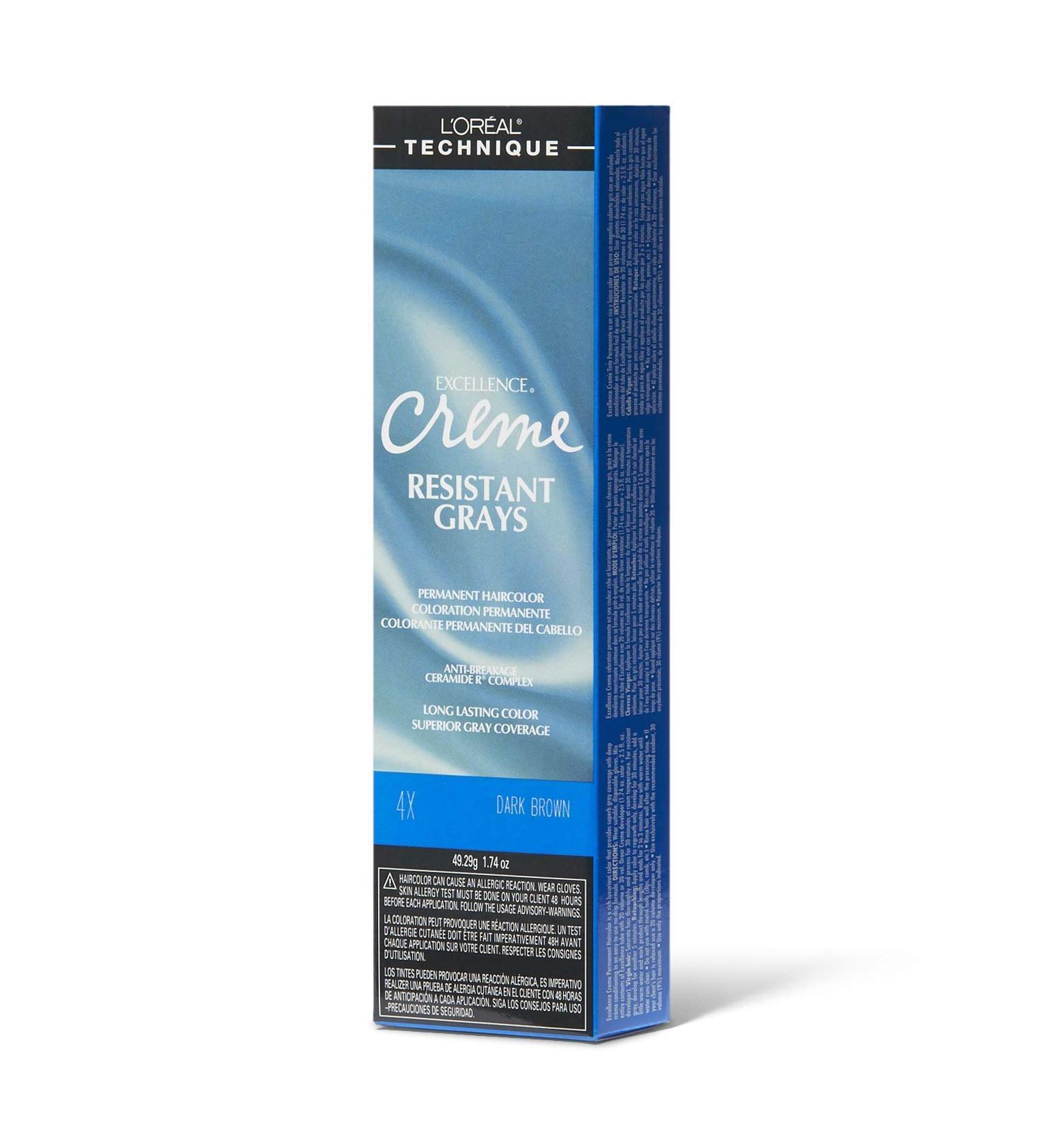 L'oreal Excellence Creme Superior Grey Coverage  4X Dark Brown  1.74 Ounce 4X Dark Brown 1.74 Ounce (Pack of 1)