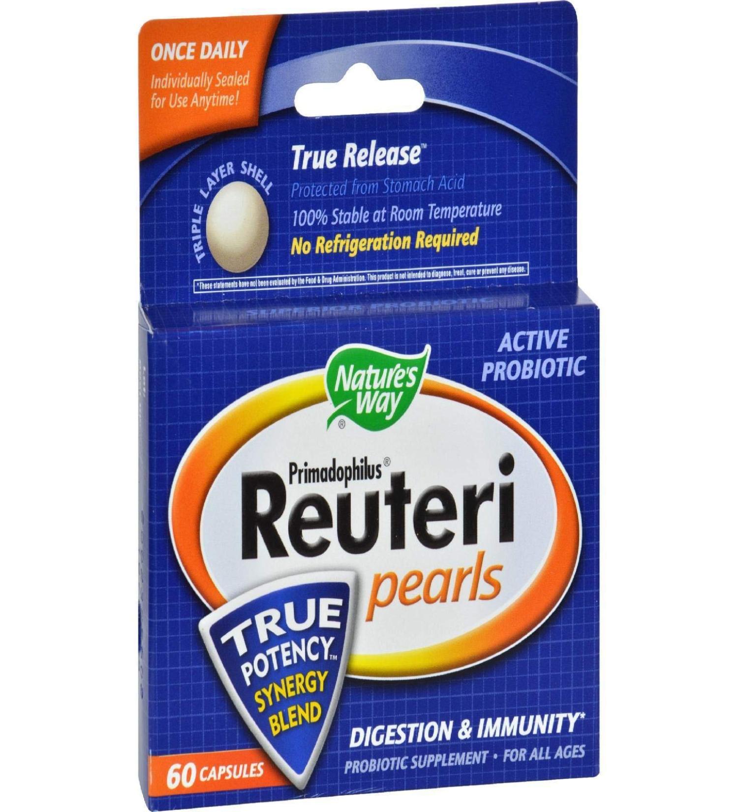 Primadophilus Reuteri Pearls - Nature's Way - 60 - Pearl