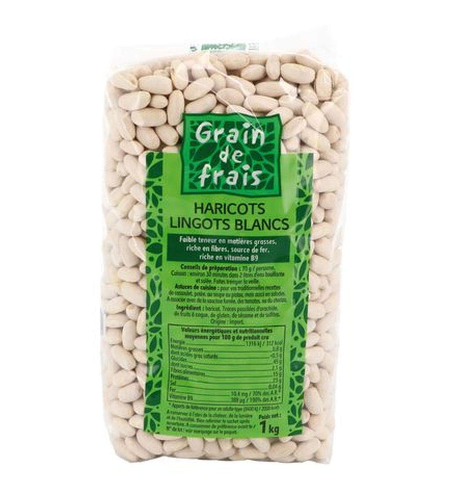 Grain de Frais White Ingot Bean - Grain de Frais - Pack 1 kg