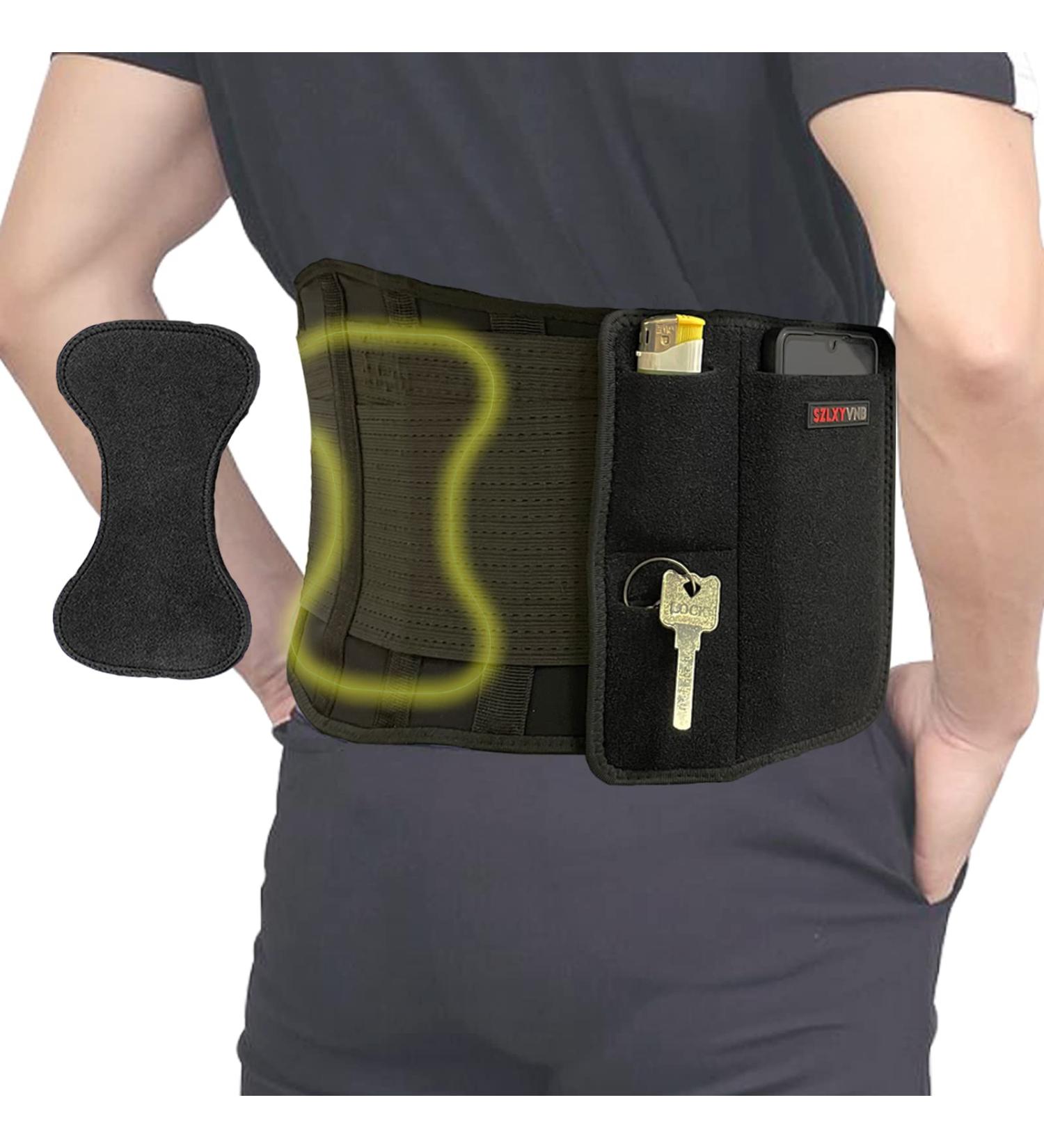 Back Brace Support Belt for Pain Relief | Adjustable Lumbar Waist Protection for Scoliosis Sciatica & Herniated Disc - L/XL (31-38 inches - Buy Online on GoSupps.com