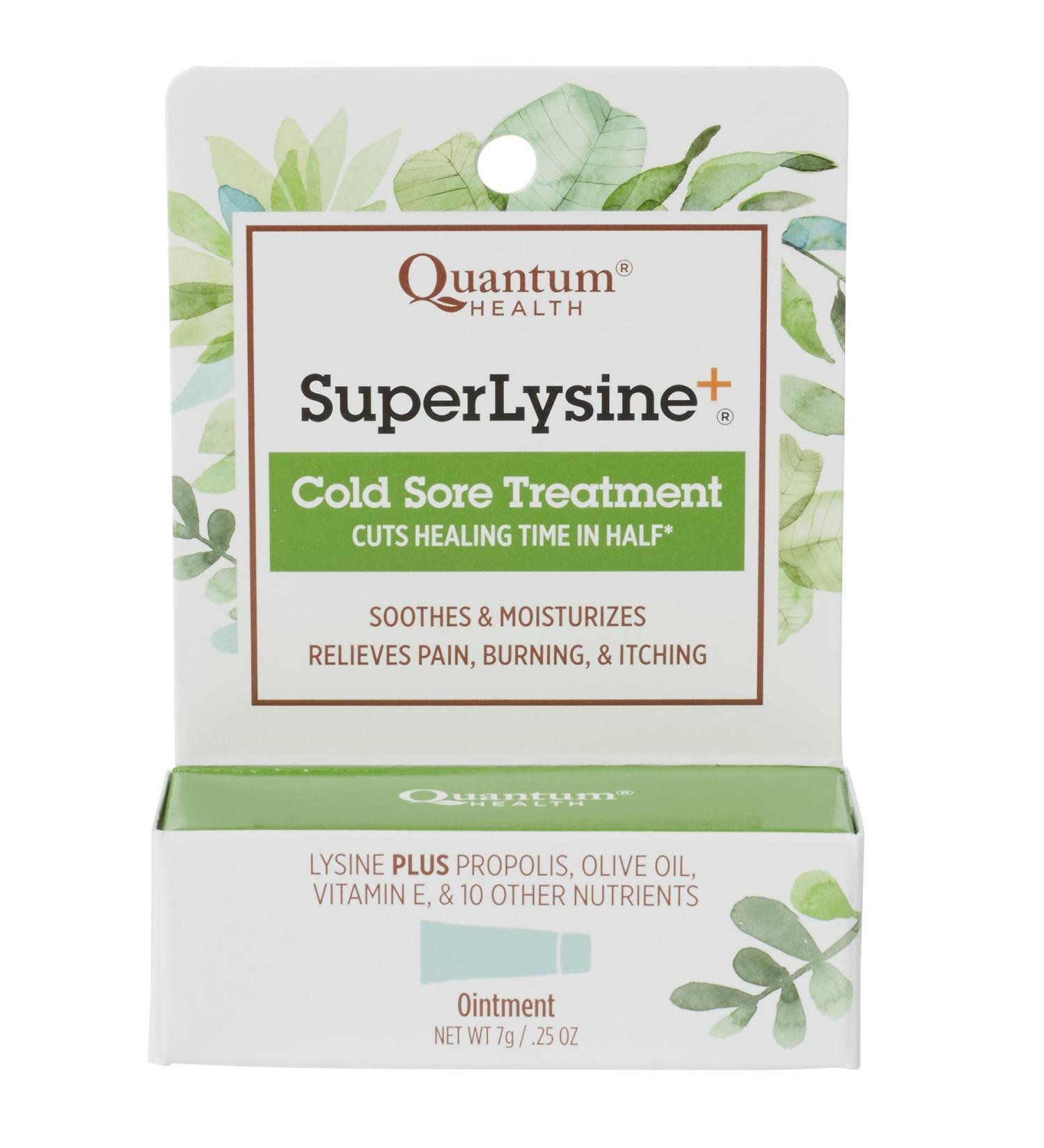 Quantum Health Super Lysine+ Cold Sore Treatment Lip Balm Ointment - Buy Online on GoSupps.com