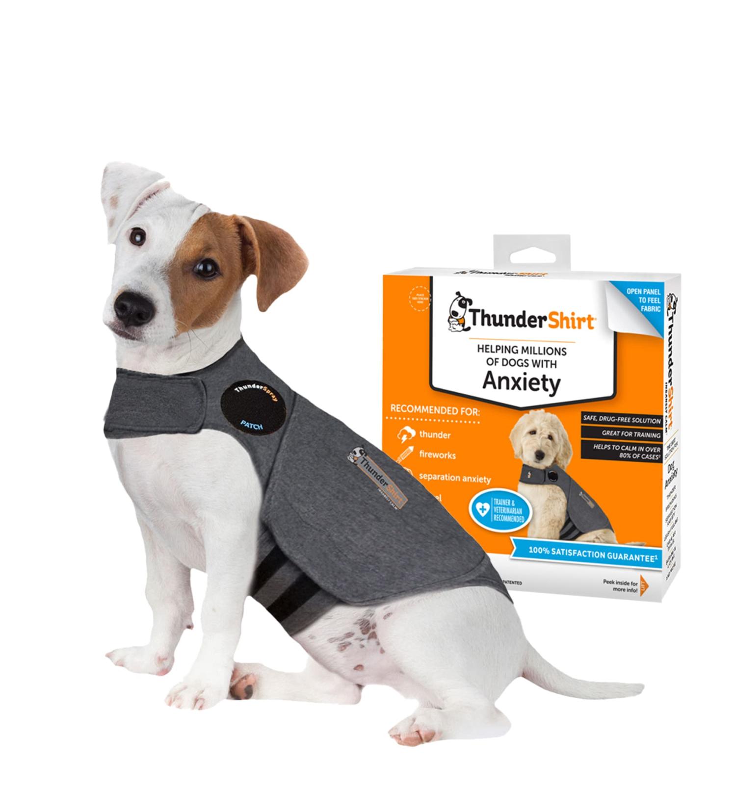 Thundershirt Classic Small Heather Grey Dog Anxiety Jacket | Calming Solution - Buy Online on GoSupps.com