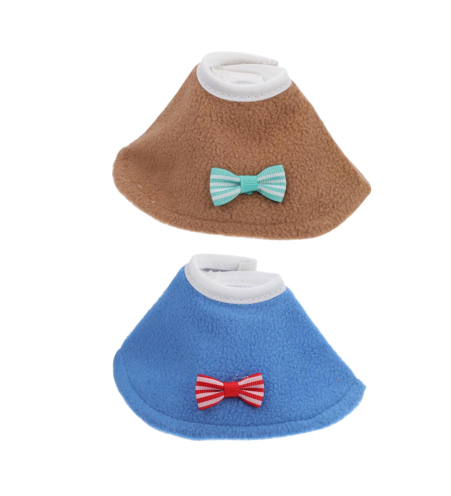 Angoily 4 pcs Safety Cones for Cockatoo Budgerigar Protective Bird Collars 18X11X0.1cmx2pcs Blue Brownx2pcs - Buy Online on GoSupps.com
