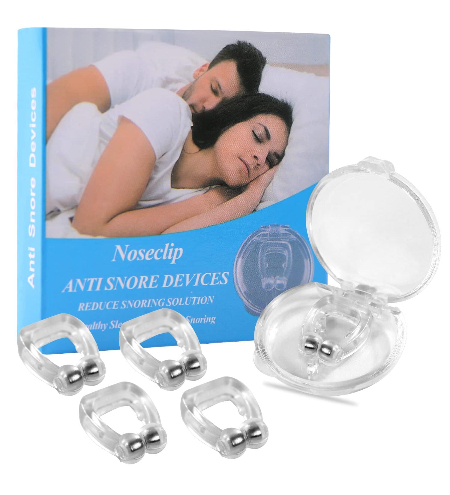 Stop Snoring with Cinwauvo Silicone Magnetic Nose Clip - 4 PCS Set - Buy Online on GoSupps.com