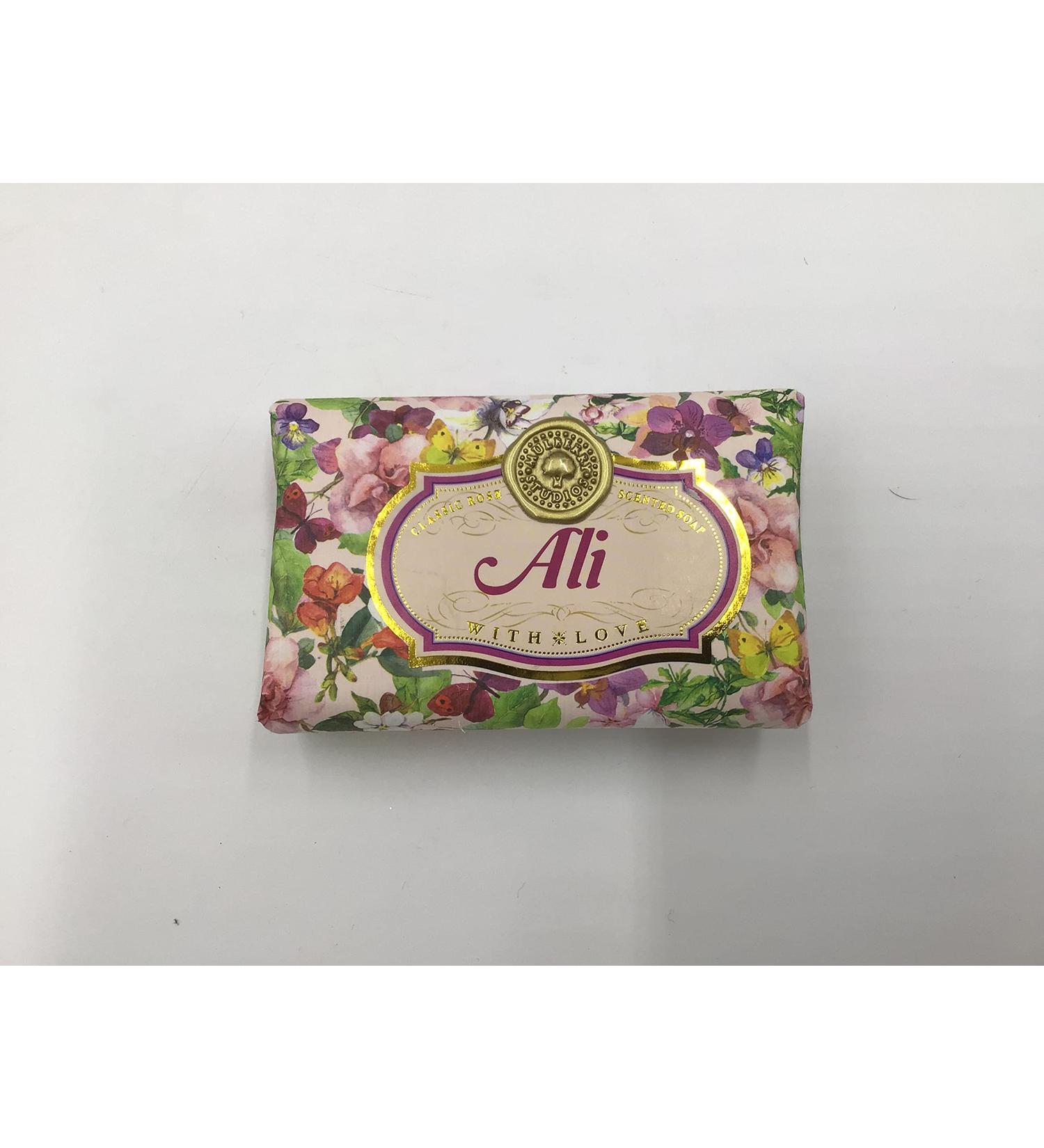 Ali - Gift Soap Bar For Her Birthday Rose Scent Mum Grandmother Cleanser Lather Present Girl
