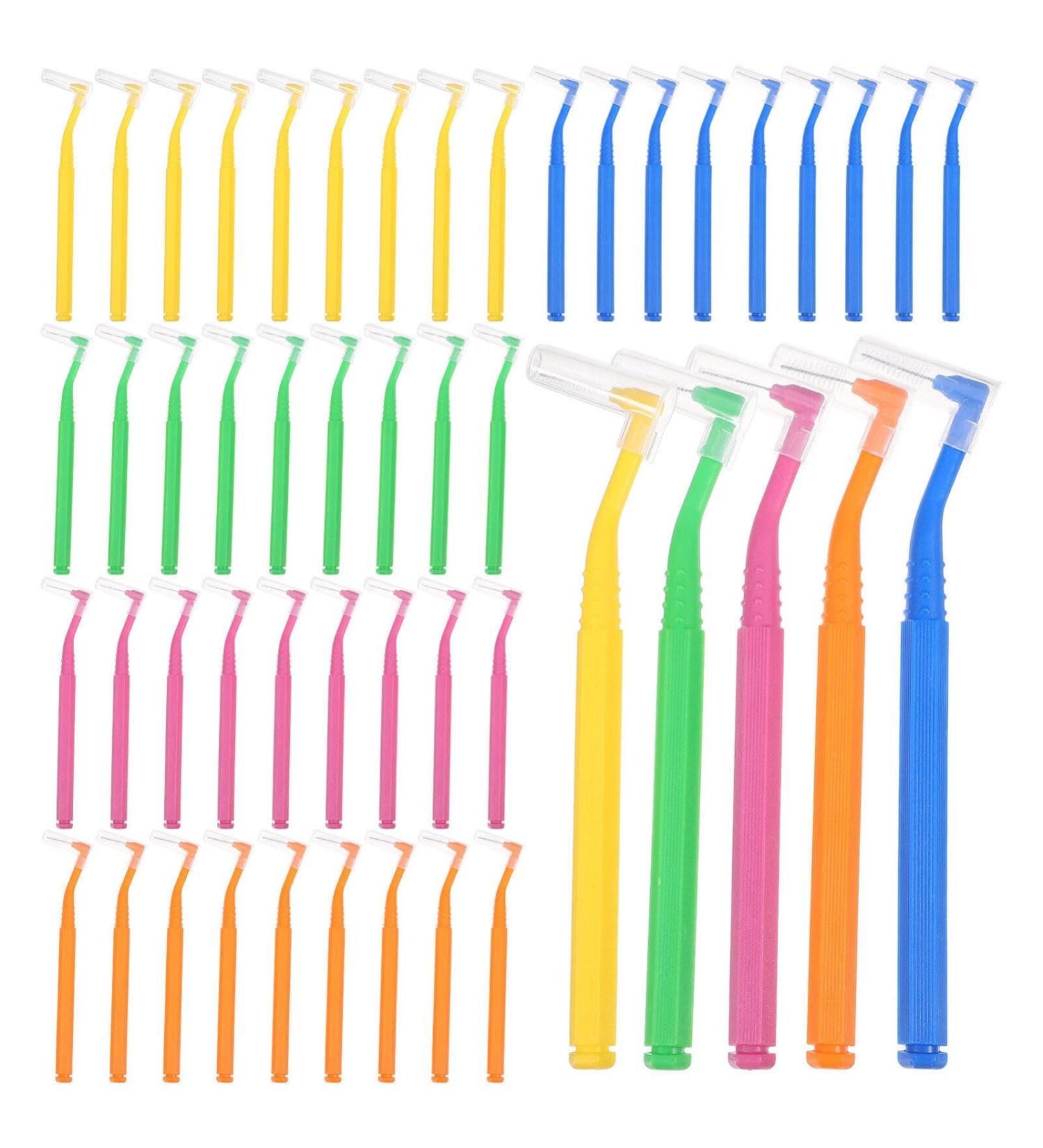 OUNONA 50pcs Interdental Brushes - Flossing Tool for Teeth & Gums Cleaning | International Shipping Available - Buy Online on GoSupps.com