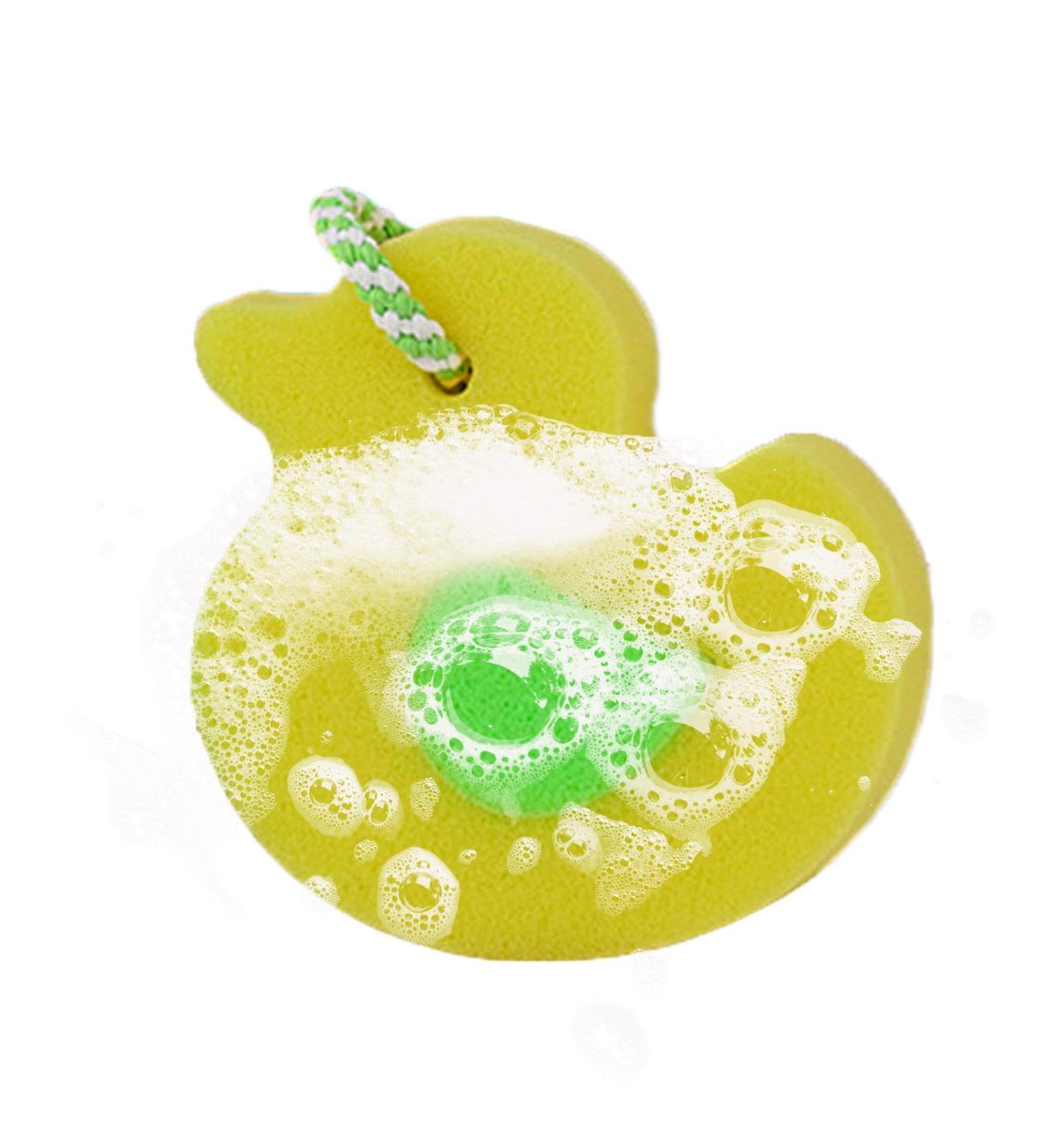 Body Scrub Sponge | Animal Shape Back Scrubber | Bathing Sponge Cute Scrubber for Kids and Adults Cleaning Bathing Accessories Duck - Buy Online on GoSupps.com