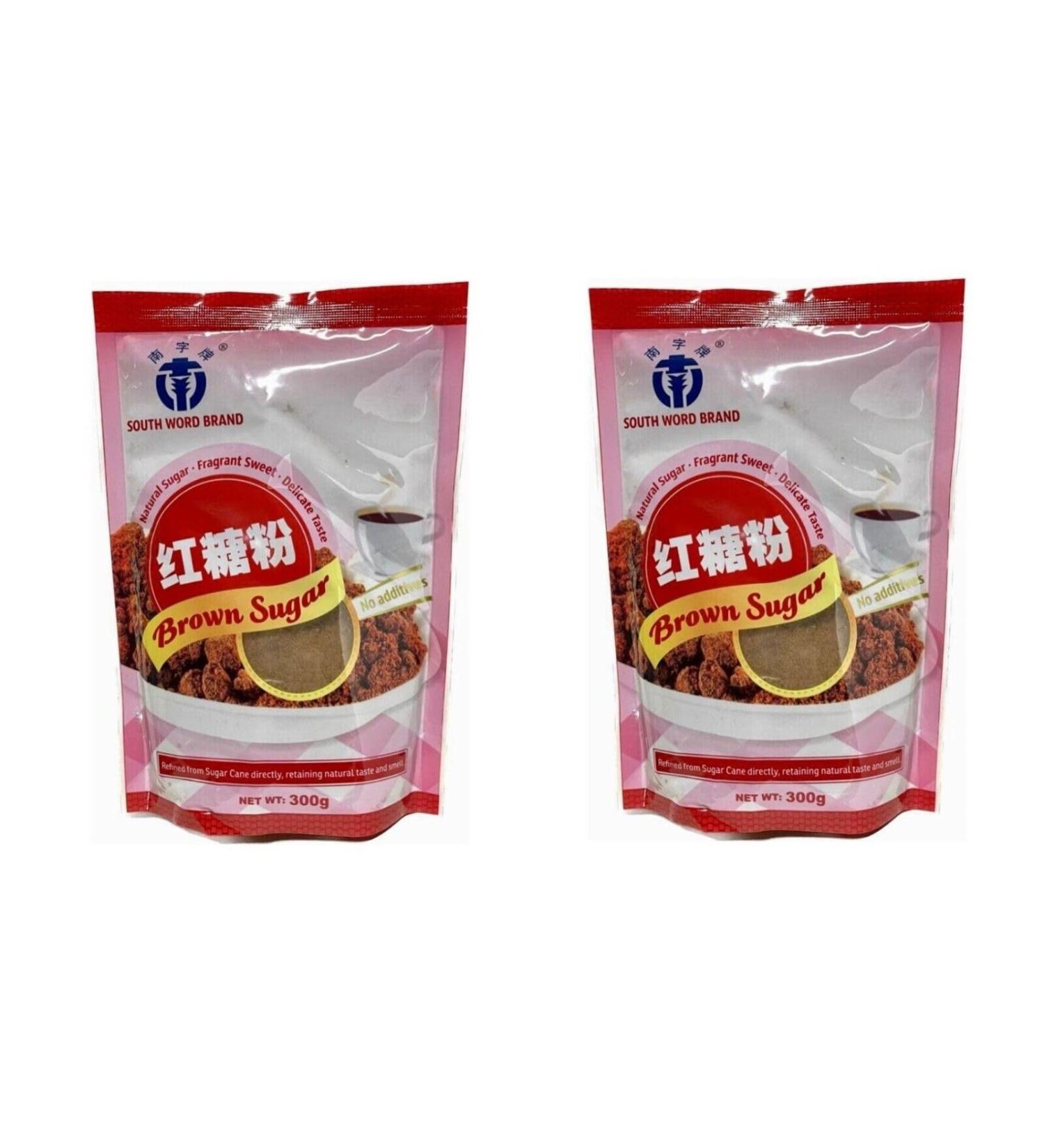 Brown Sugar Pamai Pai Double Pack: 2 x 300g Cane Sugar Brown Sugar Asia South World Brand