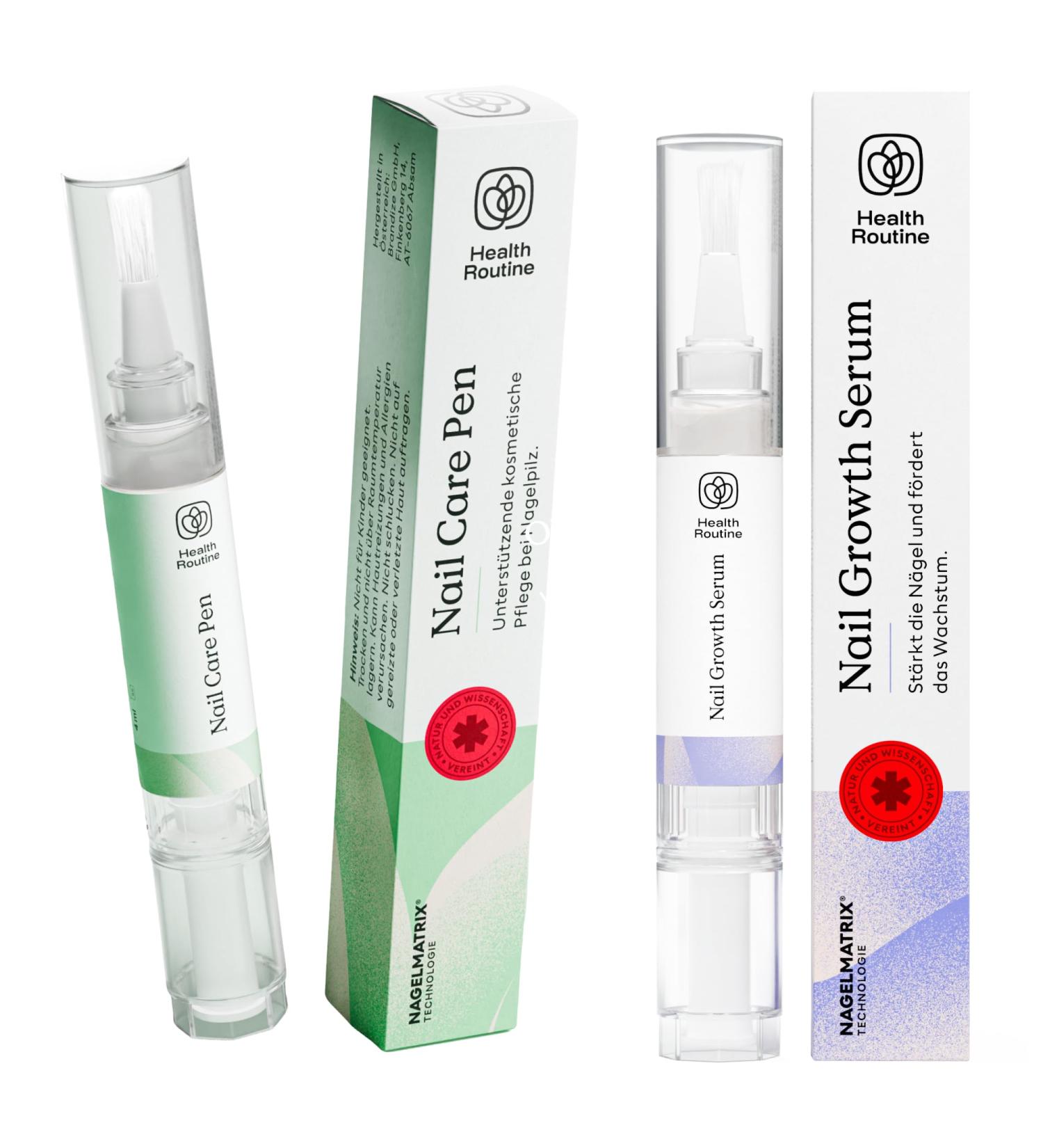 Health Routine Kit Croissance et R paration Ongles : Stylo Soin au Tea Tree + S rum Croissance la Biotine et Jojoba | Durcisseur et Fortifiant pour Ongles Cassants Mous et Ab m s - Buy Online on GoSupps.com