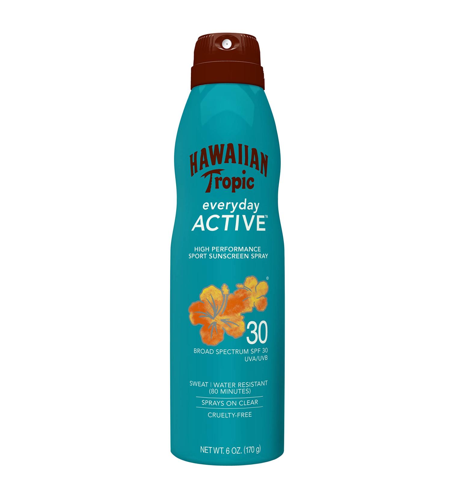 Hawaiian Tropic Island Sport Sunscreen Spray SPF 30 - 6oz - Buy Online on GoSupps.com