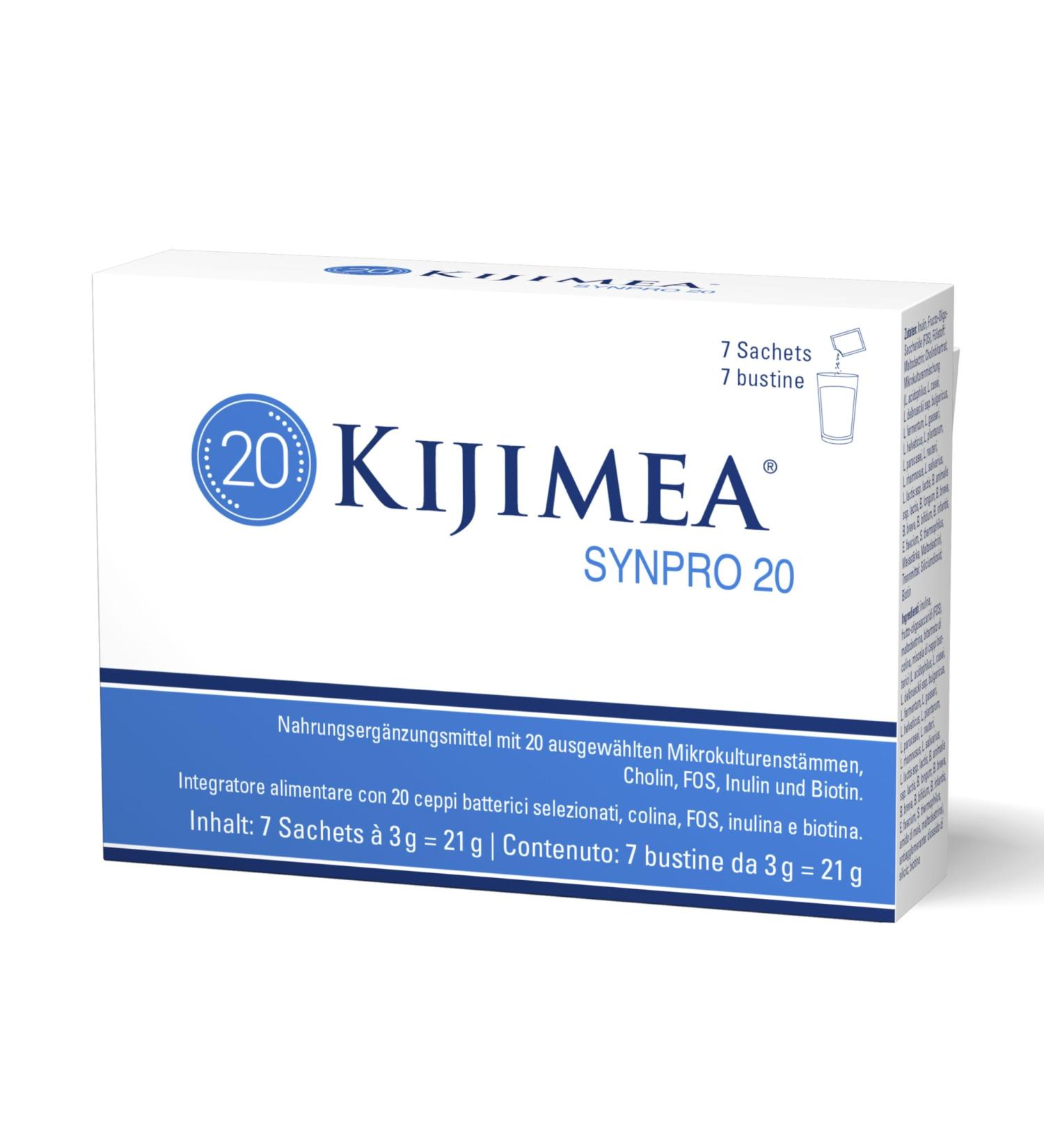 Kijimea Synpro 20 For every antibiotic 20 synergistic microculture strains choline and biotin gluten free 7 sachets