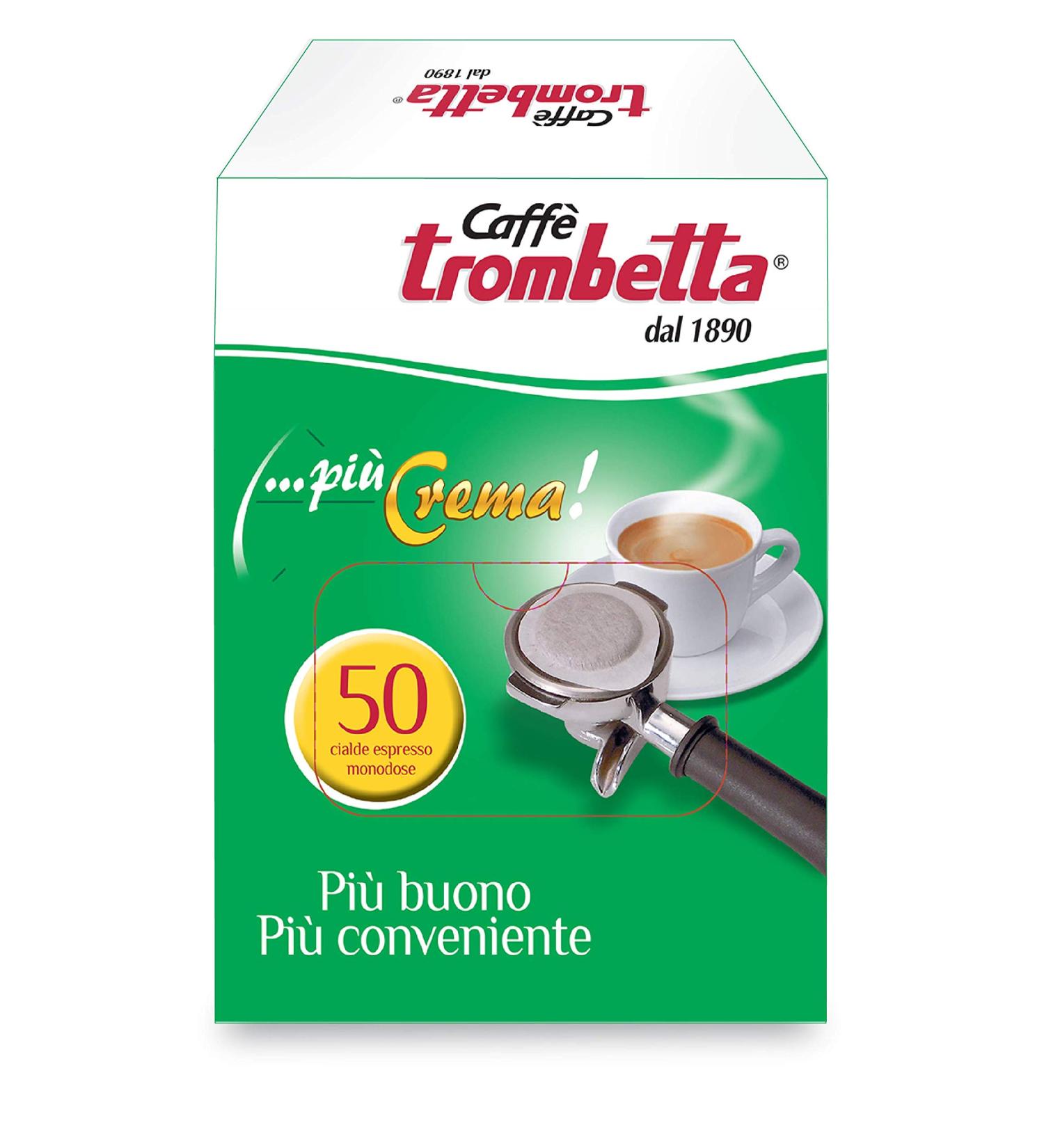 Caff Trombetta Cialda Coffee 50 Pieces - Buy Online on GoSupps.com