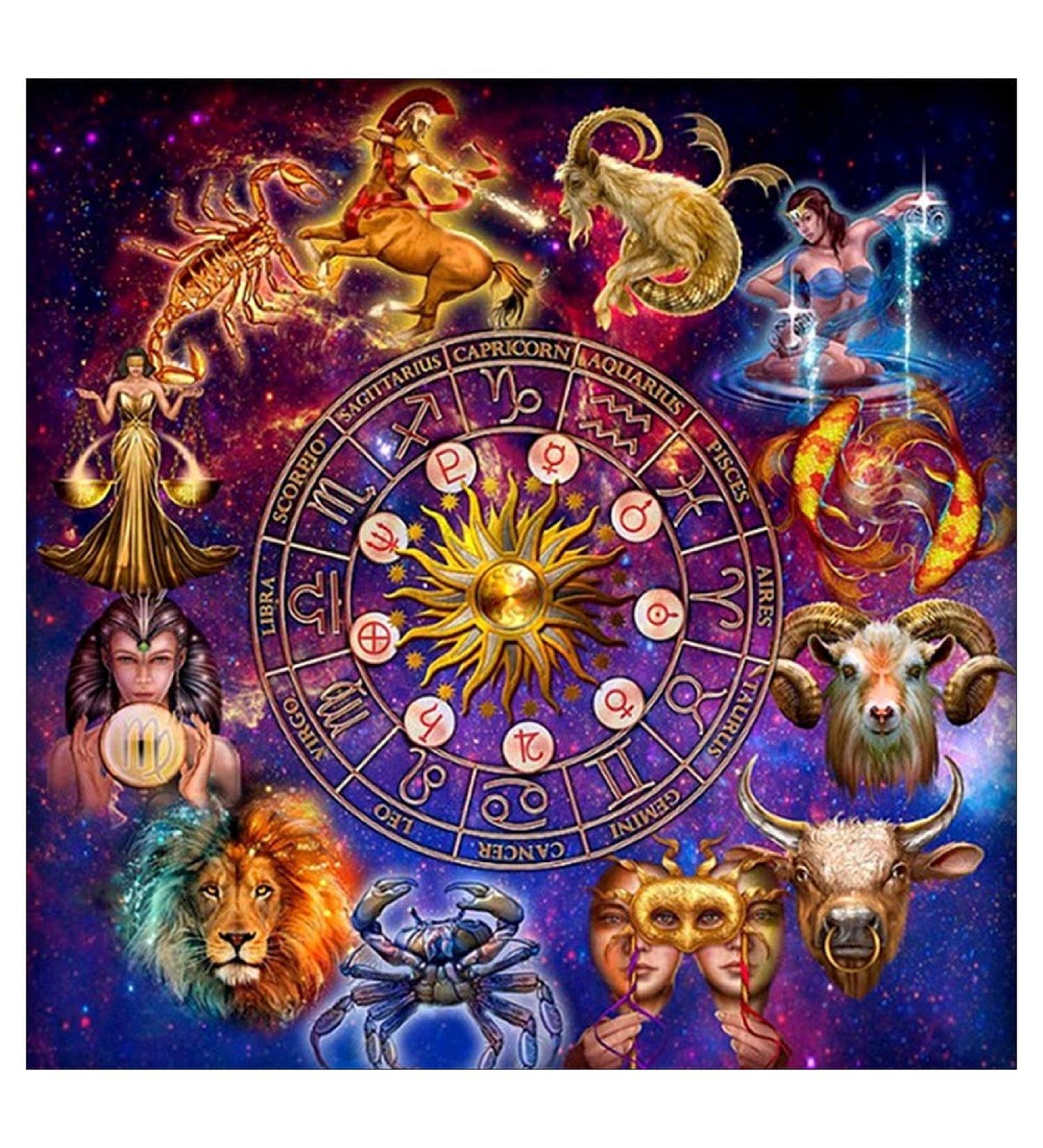 Constellation Aquarius Diamond Painting Kit - DIY Full Drill Zodiac Sign Embroidery Mosaic for Home Decor and Gifts - Buy Online on GoSupps.com