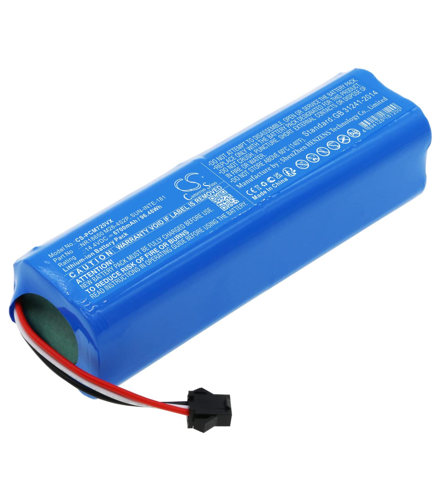 ELMEKO Replacement Battery for UONI S1 V980 Max V980 Plus & Pro - 6700mAh 14.4V - International Shipping Available - Buy Online on GoSupps.com