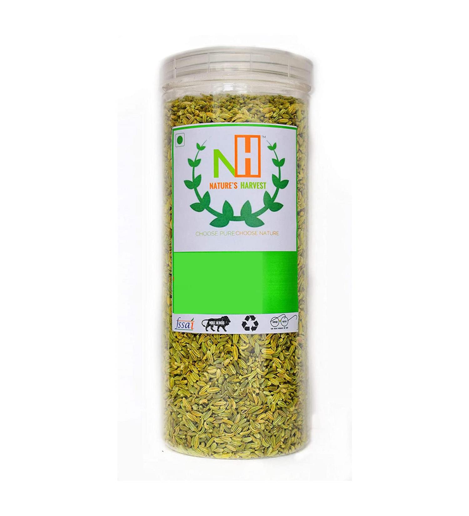 NATURE'S HARVEST Fennel Seeds/Virali/Saunf (450g)_Packing May Vary