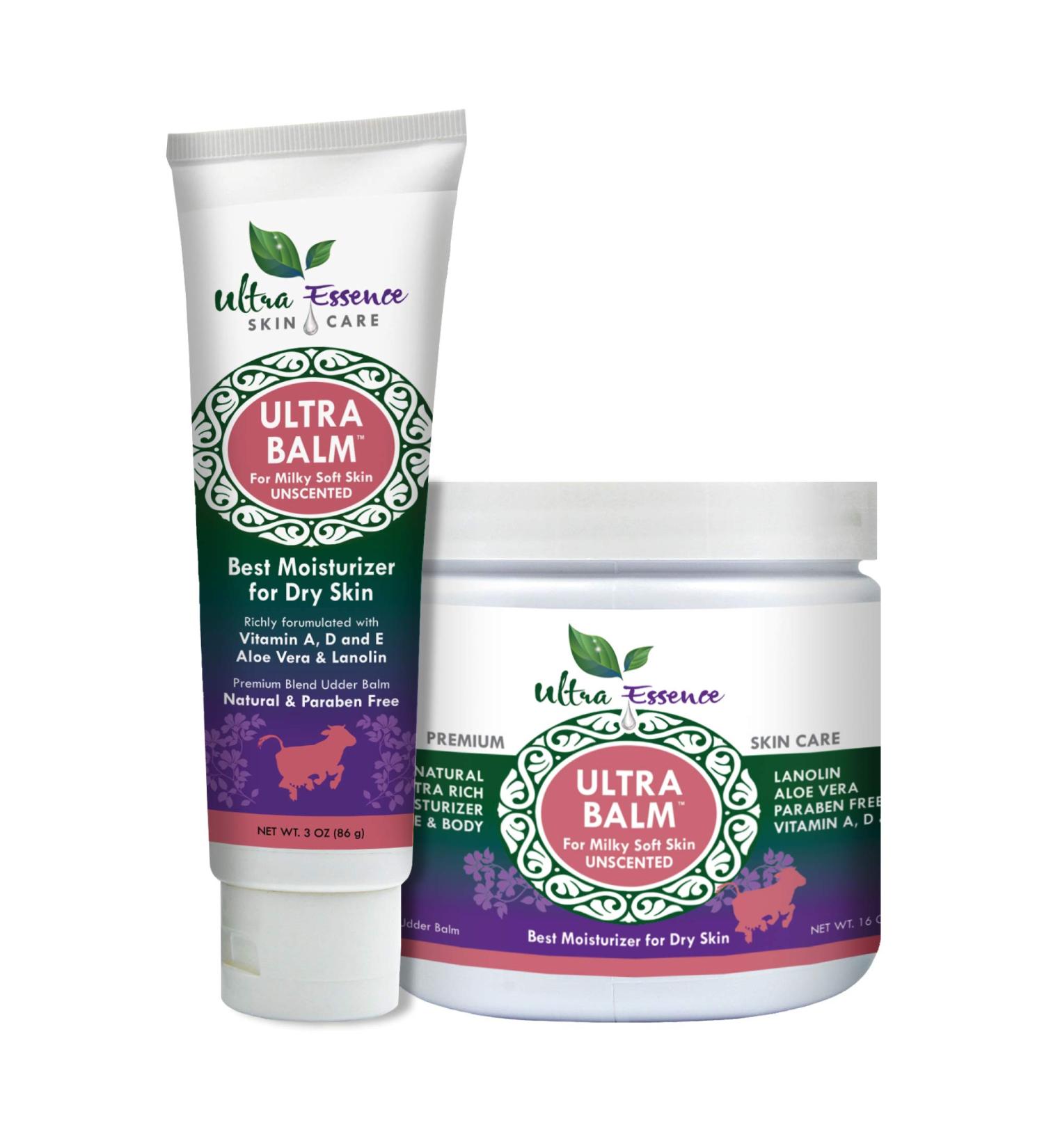 Daily Moisturizer for Dry Itchy Skin - Psoriasis & Eczema Relief with Lanolin Vitamins A D & E Aloe Vera - Unscented Formula for Face Body Hands & Cracked Heels - Buy Online on GoSupps.com