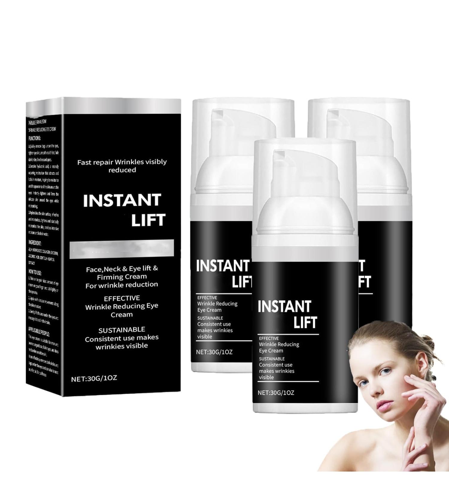 Instant Face Lift Cream Harvey Ross Fast Acting Firming Eye Cream Anti Aging Face Moisturizer Eye Cream for Puffiness and Bags - Buy Online on GoSupps.com