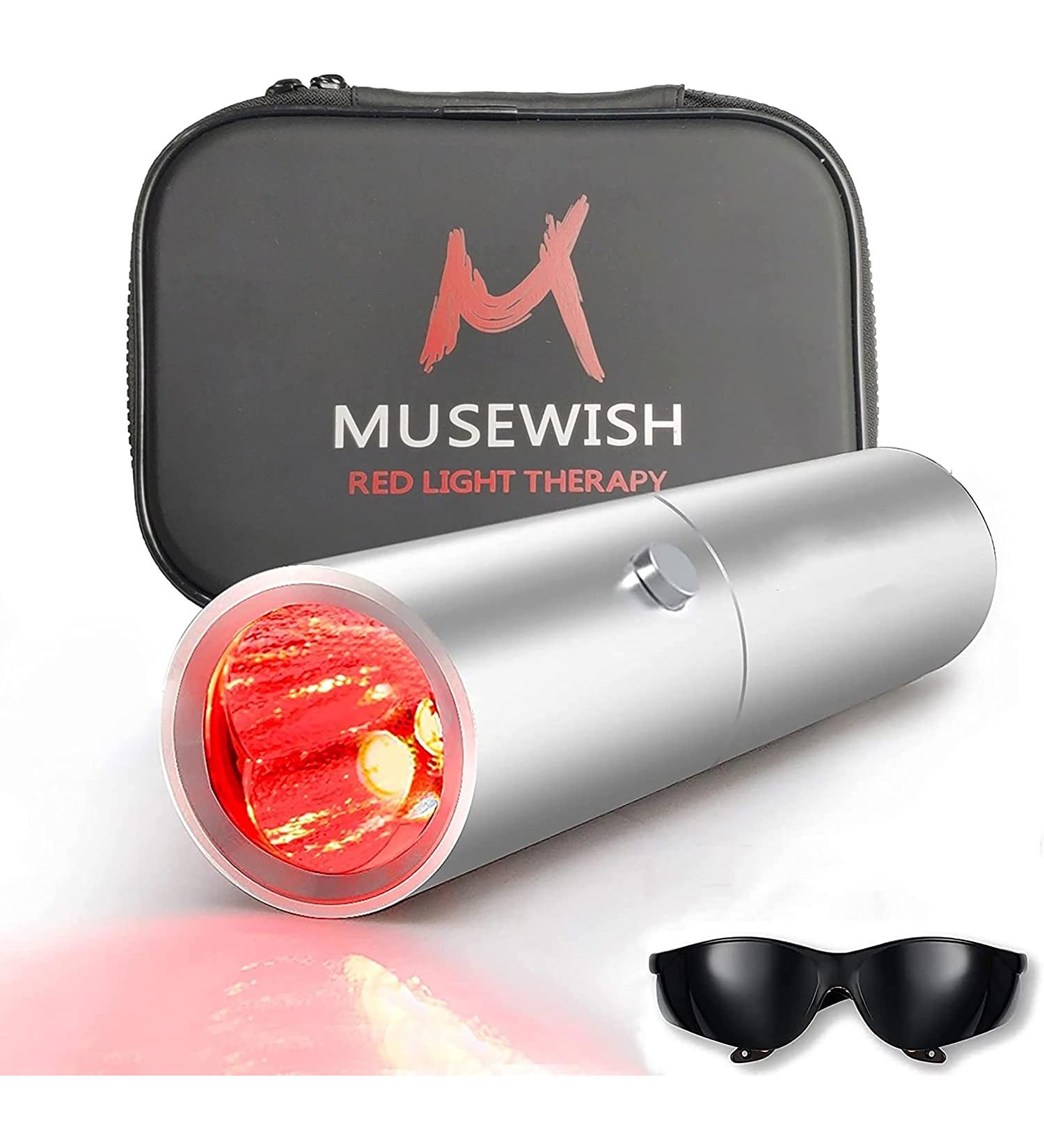 MUSEWISH Red Light Therapy Infrared Device for Neck Shoulder Knee Joint Muscle - 3 Wavelengths - Buy Online on GoSupps.com