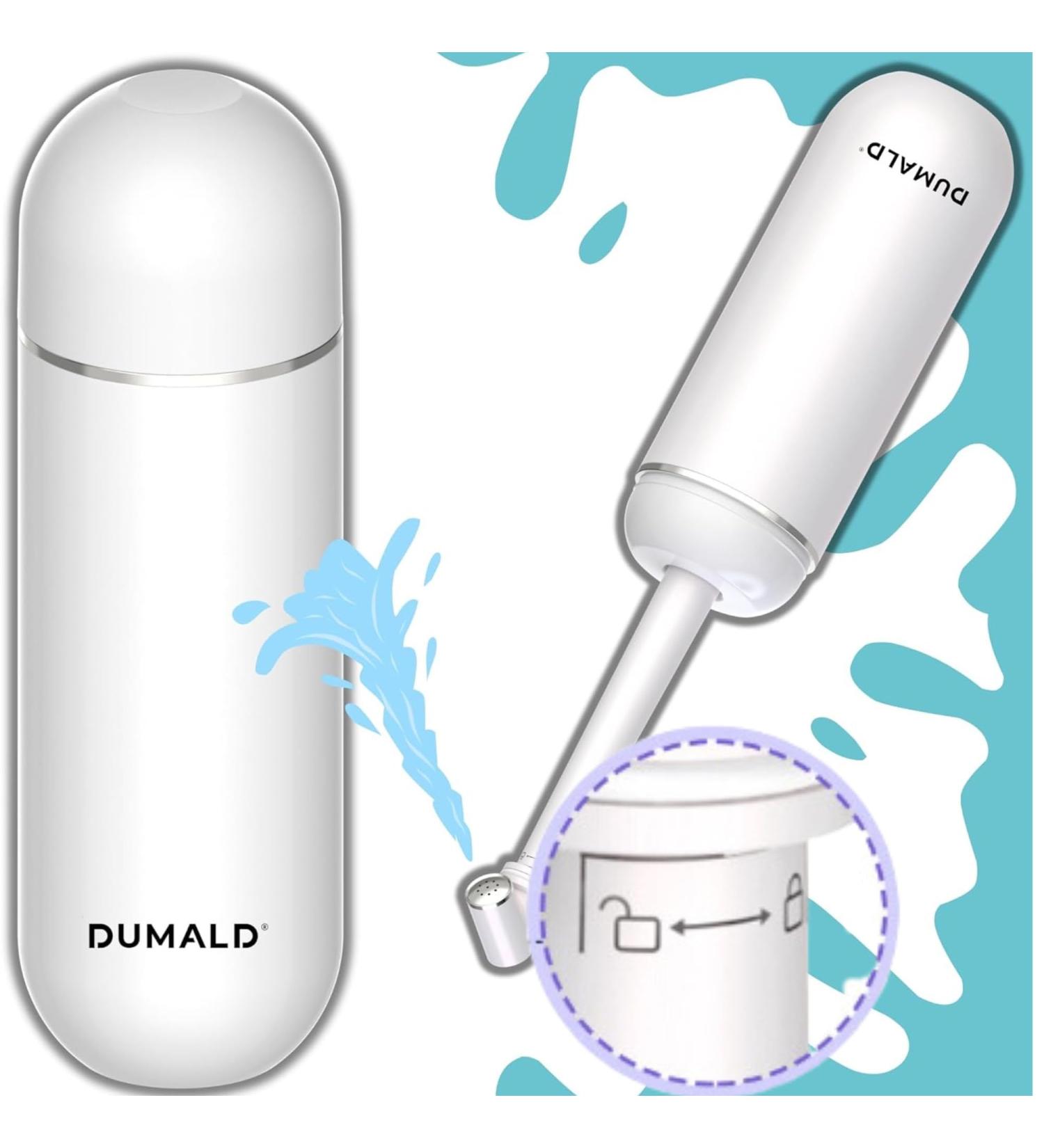 Dumald Popodusche Original 380ml - Portable Intimate Shower Bidet for Women - Puerperium Po Shower & Travel Toilet Bidet - White - Buy Online on GoSupps.com