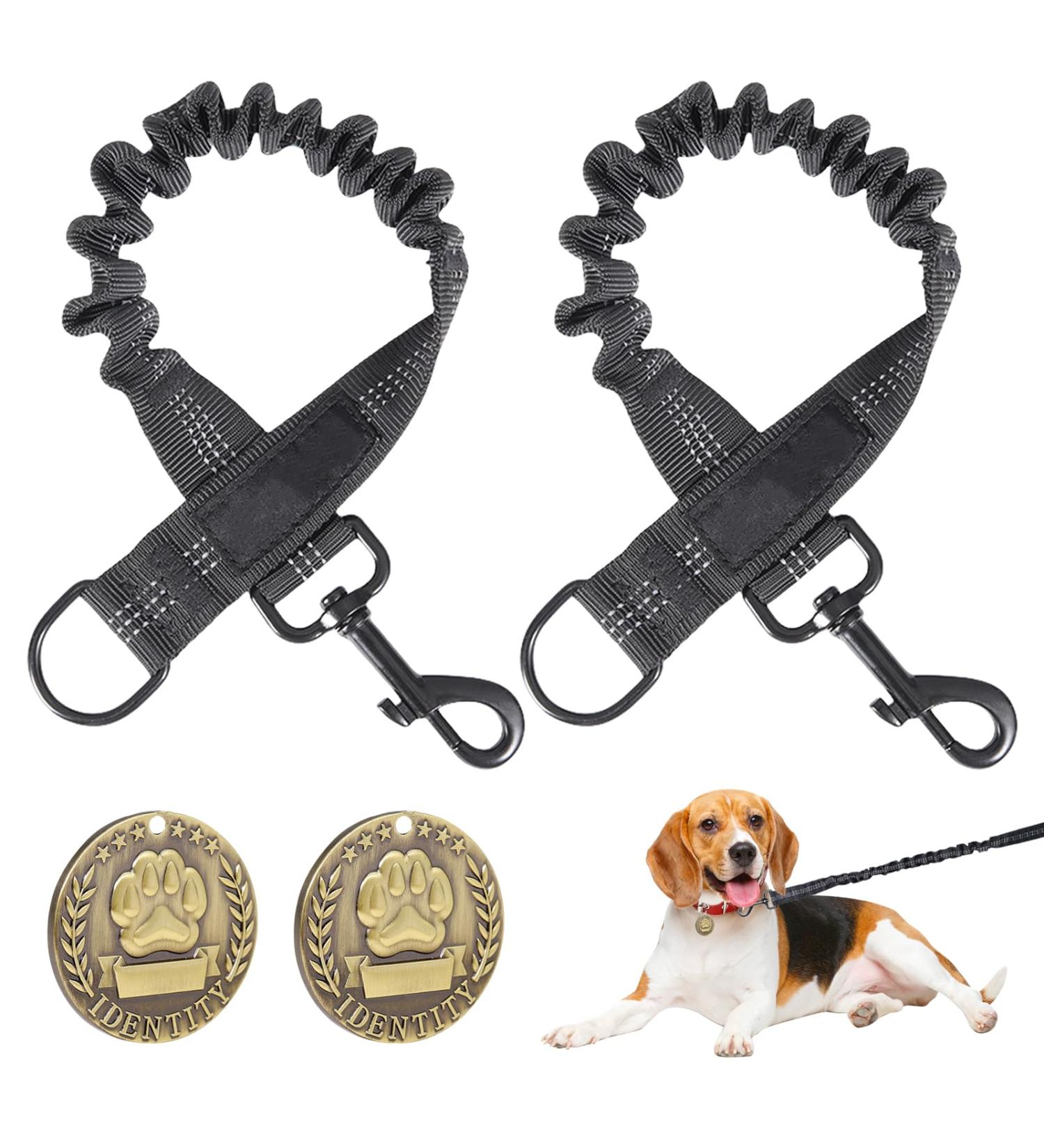 Complications-Free Dog Leash Set - 2 Elasticity Reflective Adjustable Leashes for Dogs | Healing Comfortable and Safe Dog Harnesses - Buy Online on GoSupps.com